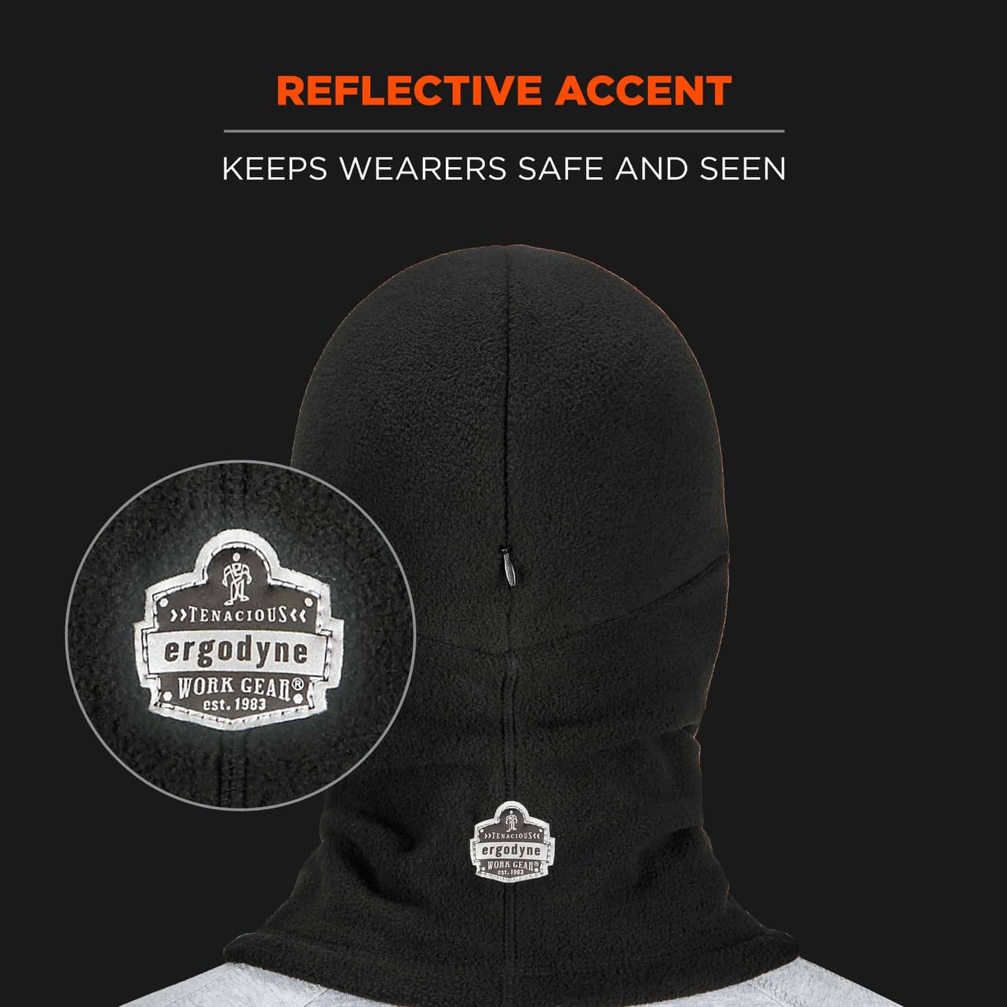Black Balaclavas - Ergodyne - Warm Fleece Mask