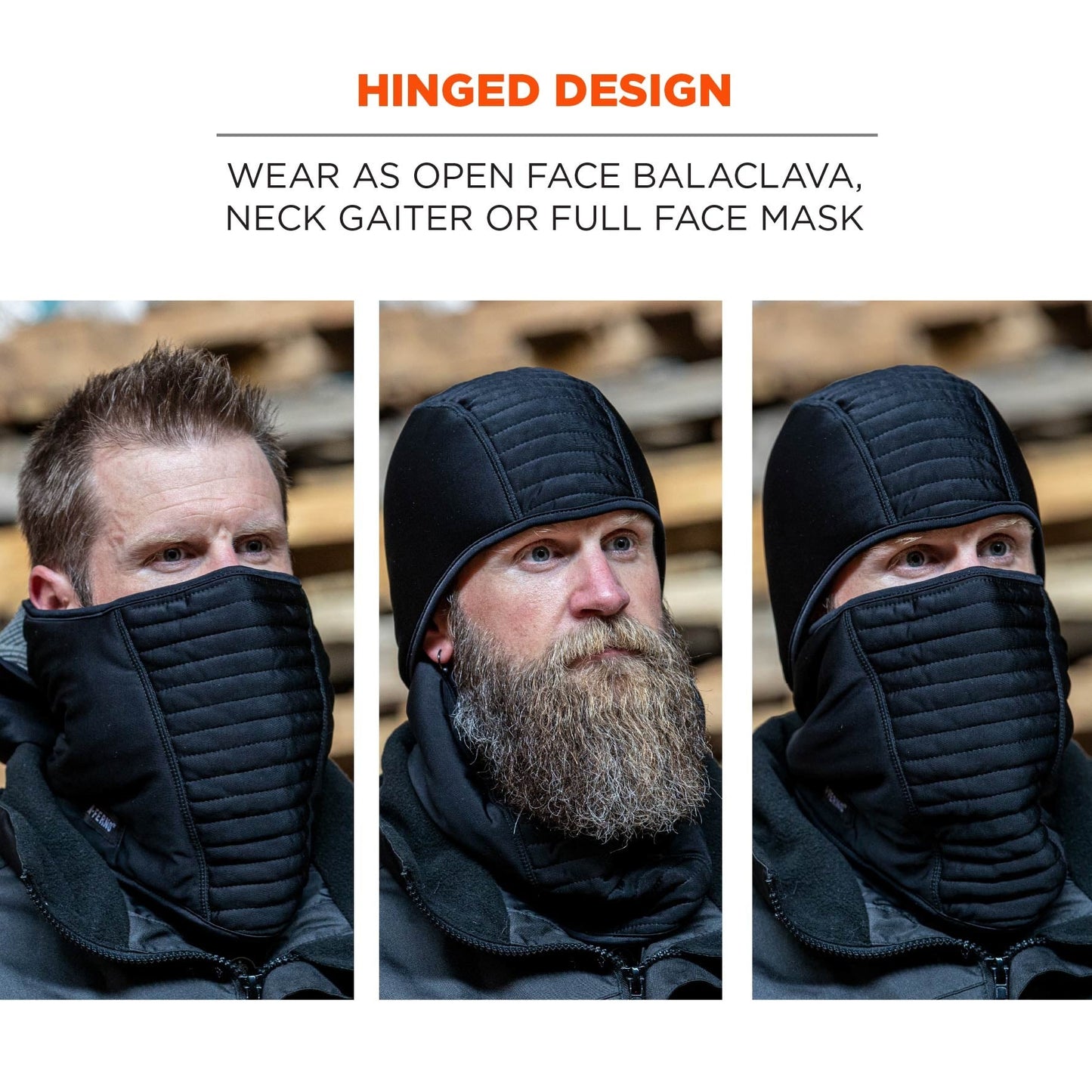 Black Insulated Balaclava - Ergodyne - Warm Comfort
