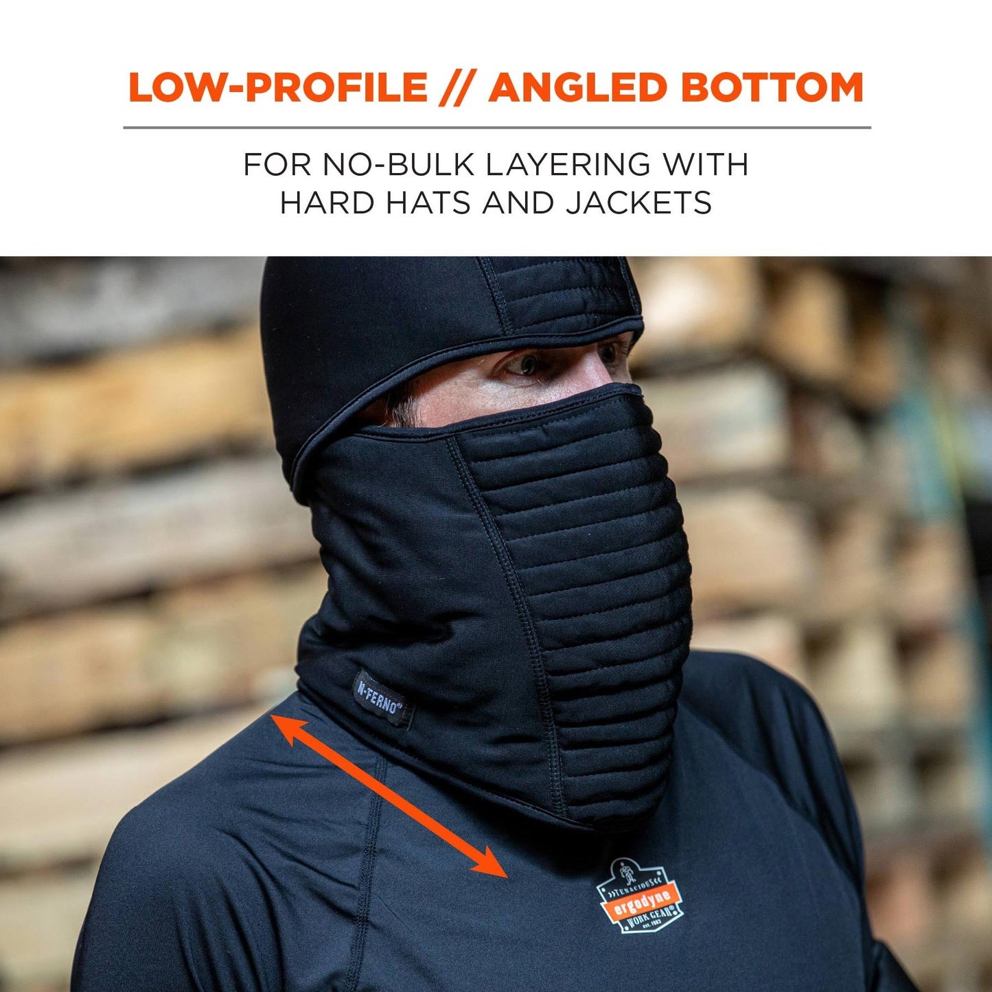 Black Insulated Balaclava - Ergodyne - Warm Comfort