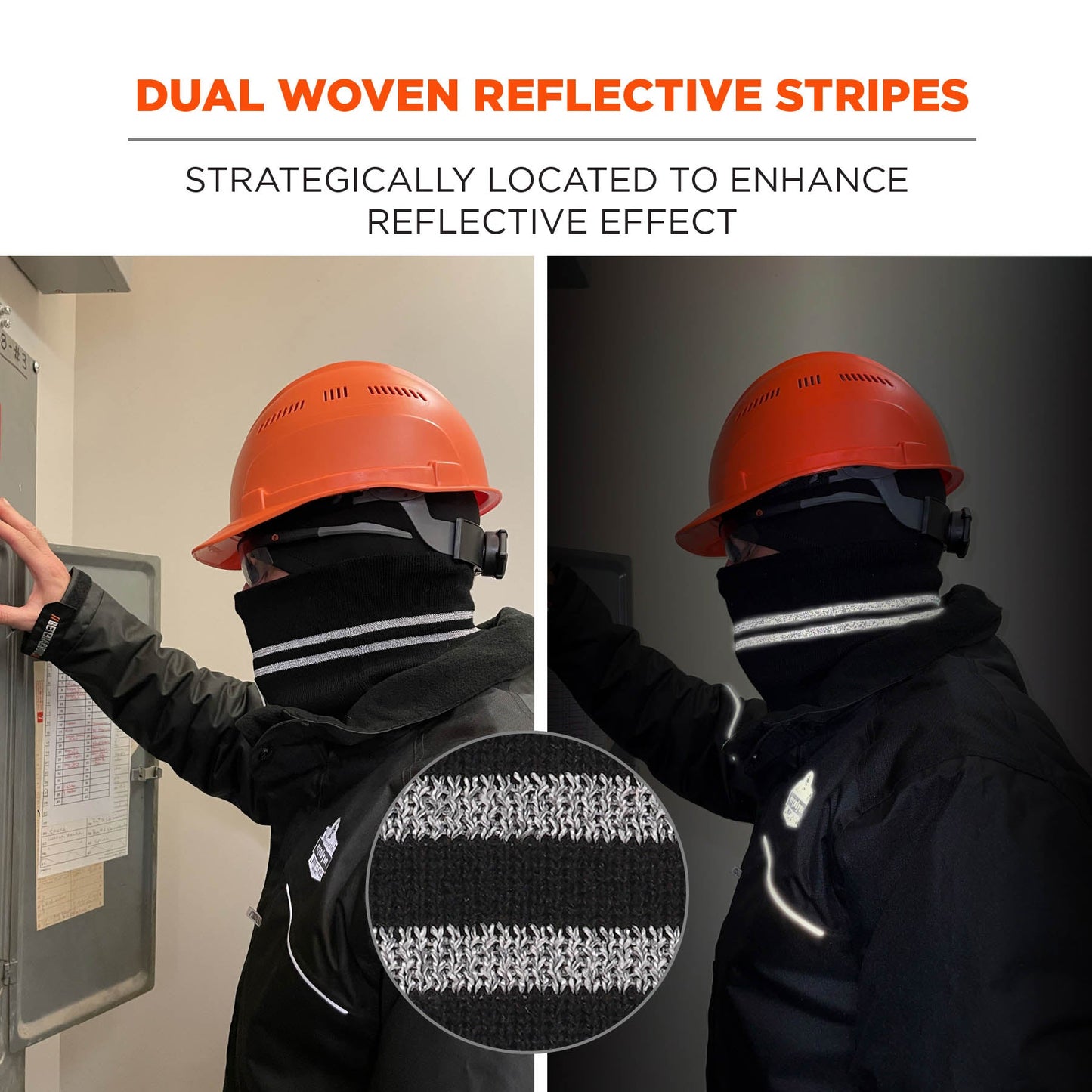Black Reflective Gaiters - Ergodyne - Warm Design