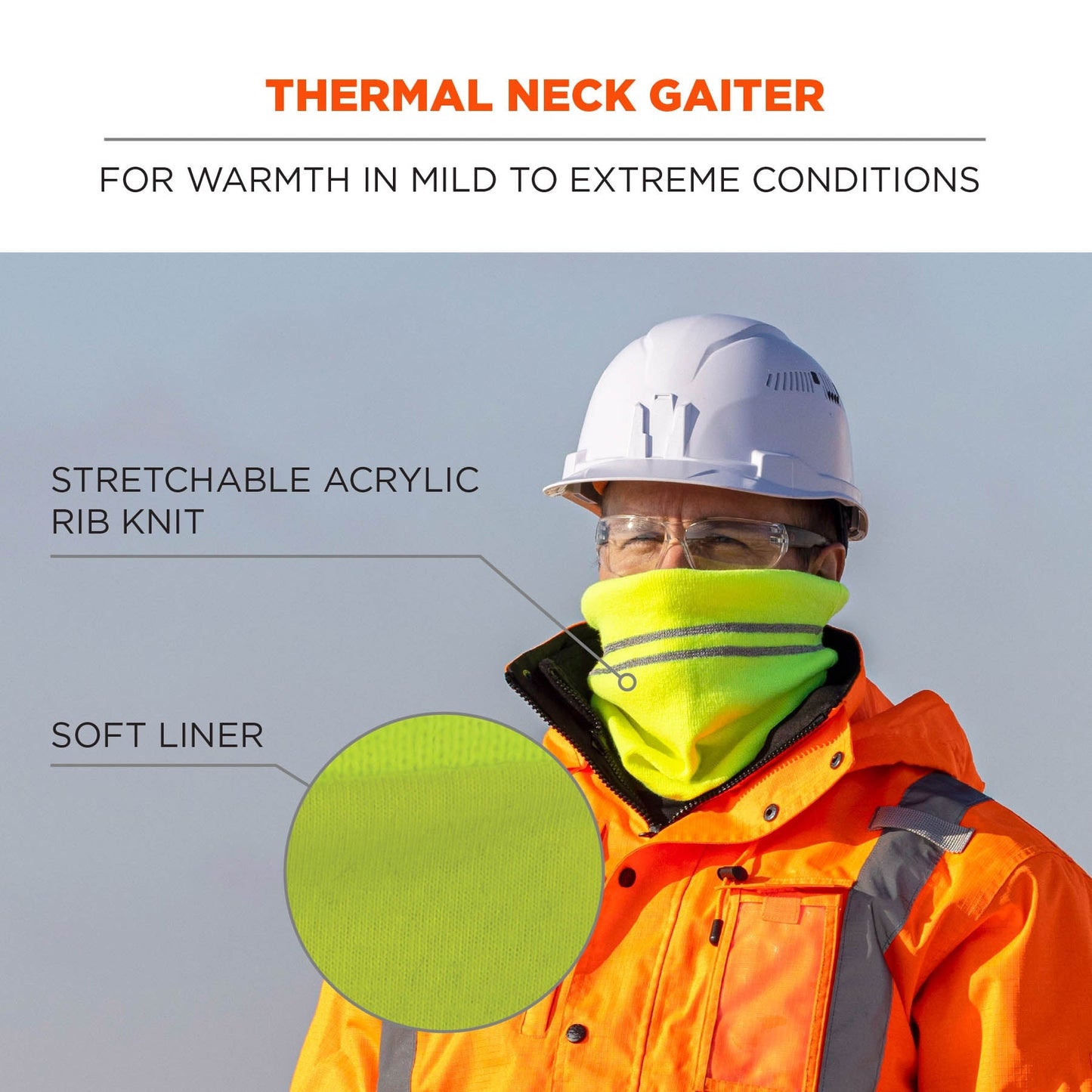 Black Reflective Gaiters - Ergodyne - Warm Design