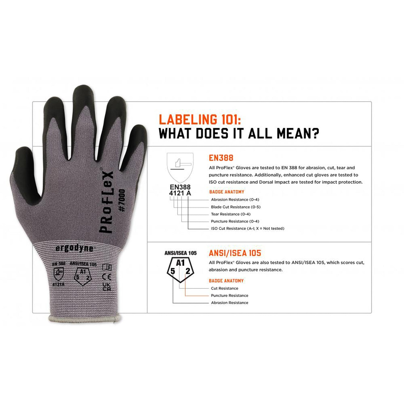 Microfoam Palm String Knit Gloves - Ergodyne - Durable Grip