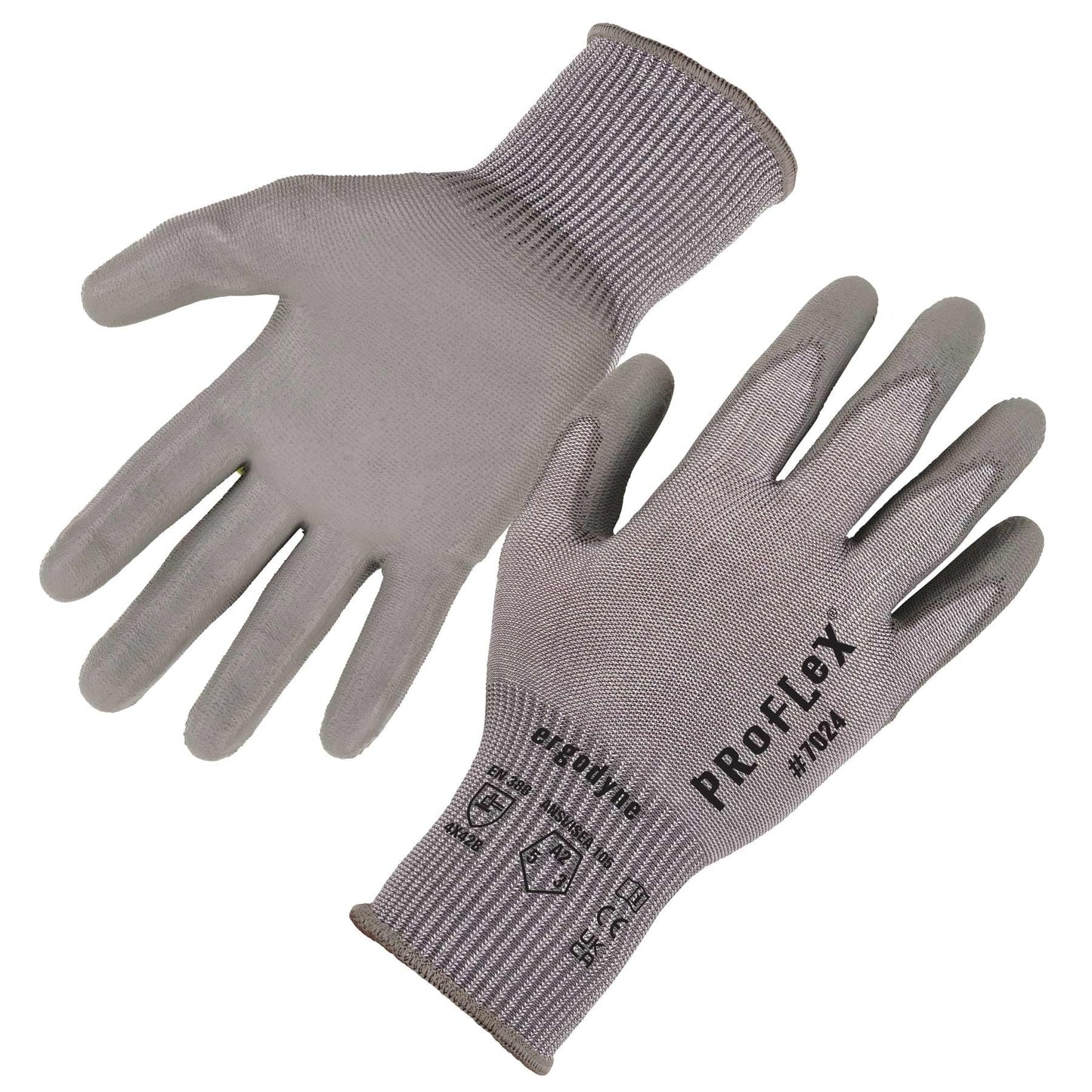 Gray String Knit Gloves - Ergodyne - Cut Resistant