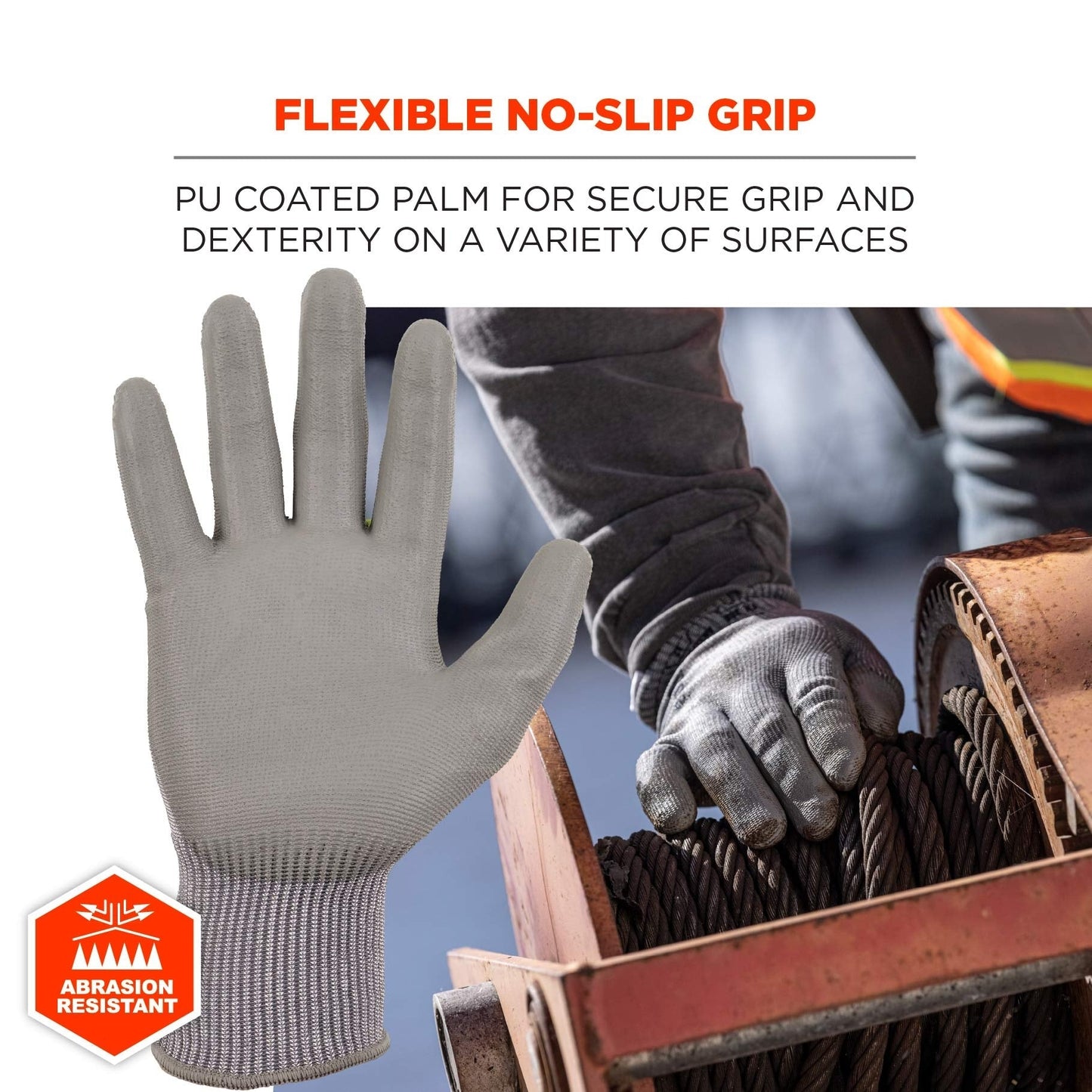 Gray String Knit Gloves - Ergodyne - Cut Resistant