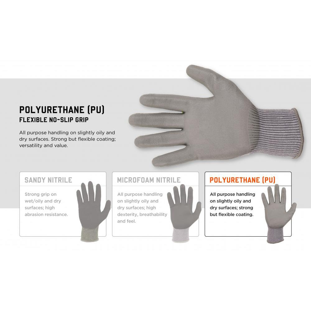 Gray String Knit Gloves - Ergodyne - Cut Resistant