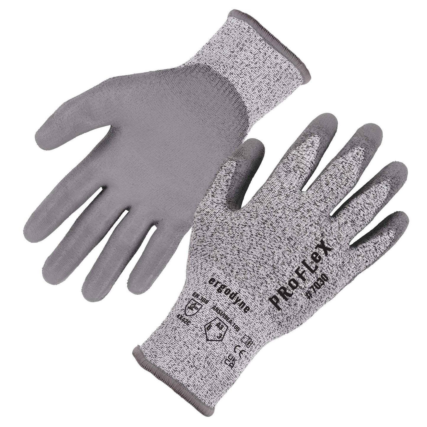 Gray Cut Resistant Gloves - Ergodyne - Flexible Grip