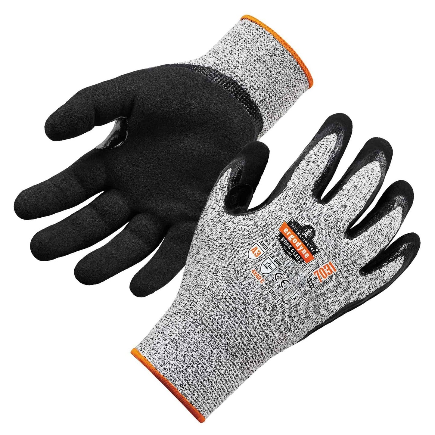 Gray Durable String Knit Gloves - Ergodyne - Cut-Resistant