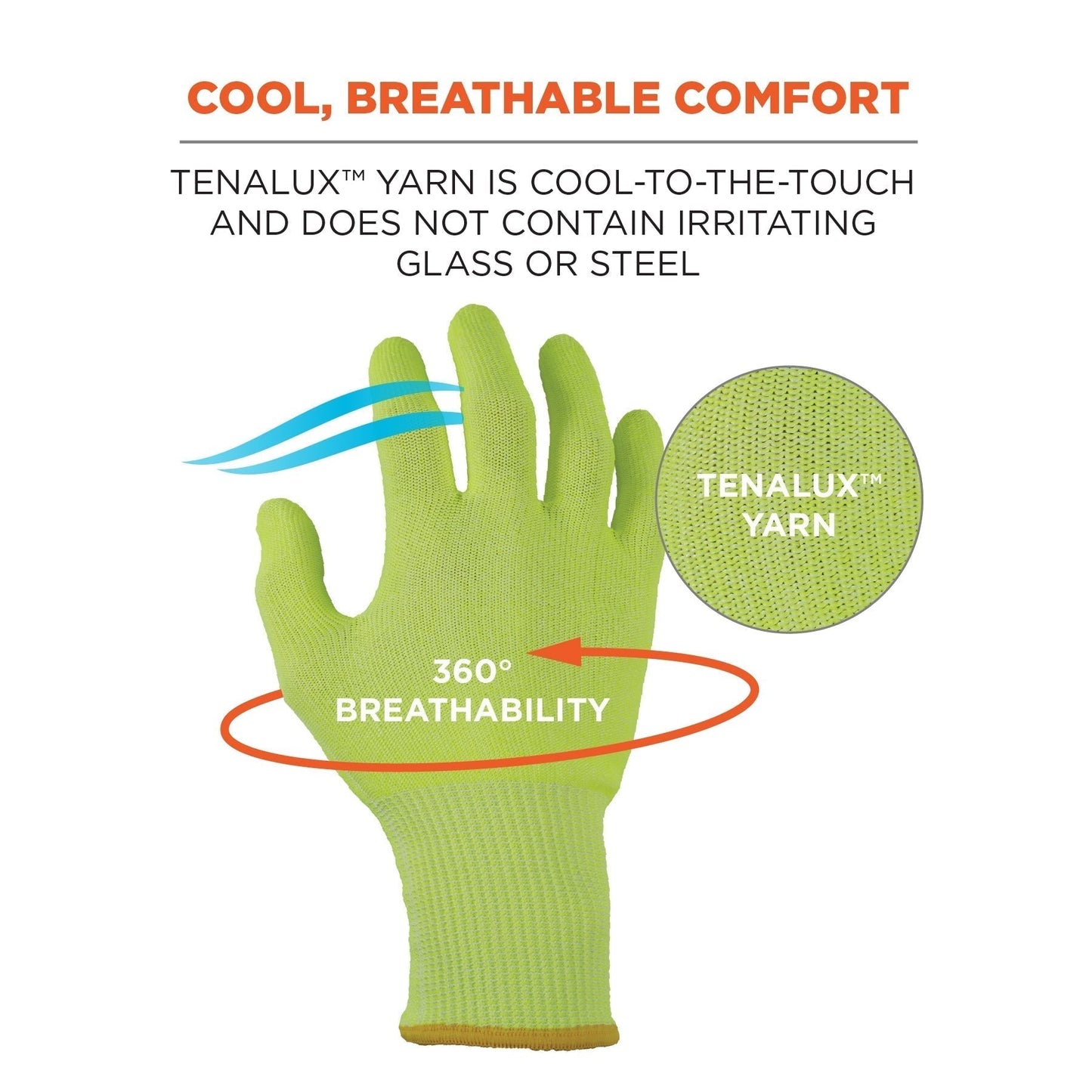 Yellow/Lime Cut Resistant Gloves - Ergodyne - Food Safe