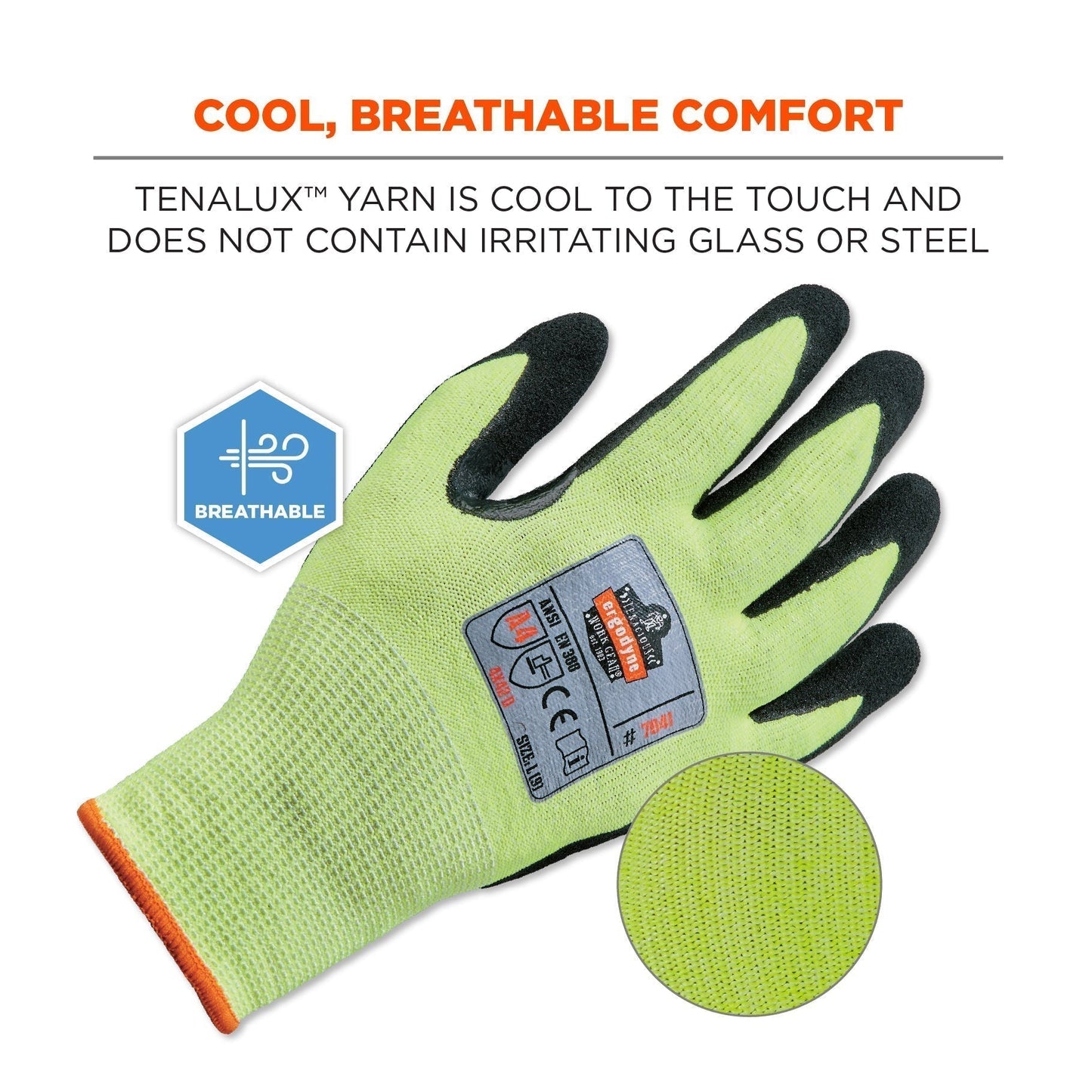 Green String Knit Gloves - Ergodyne - Cut-Resistant Comfort