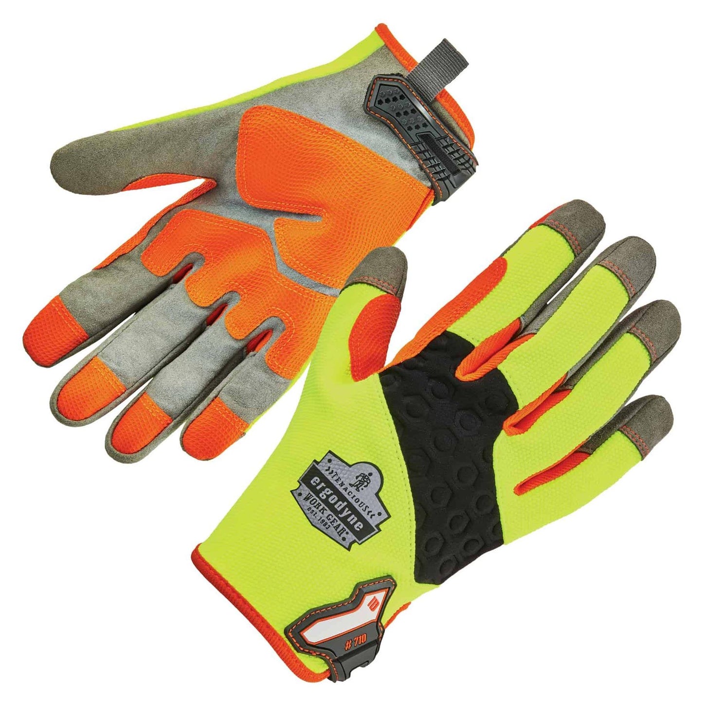 Lime Performance Gloves - Ergodyne - Heavy-Duty Grip