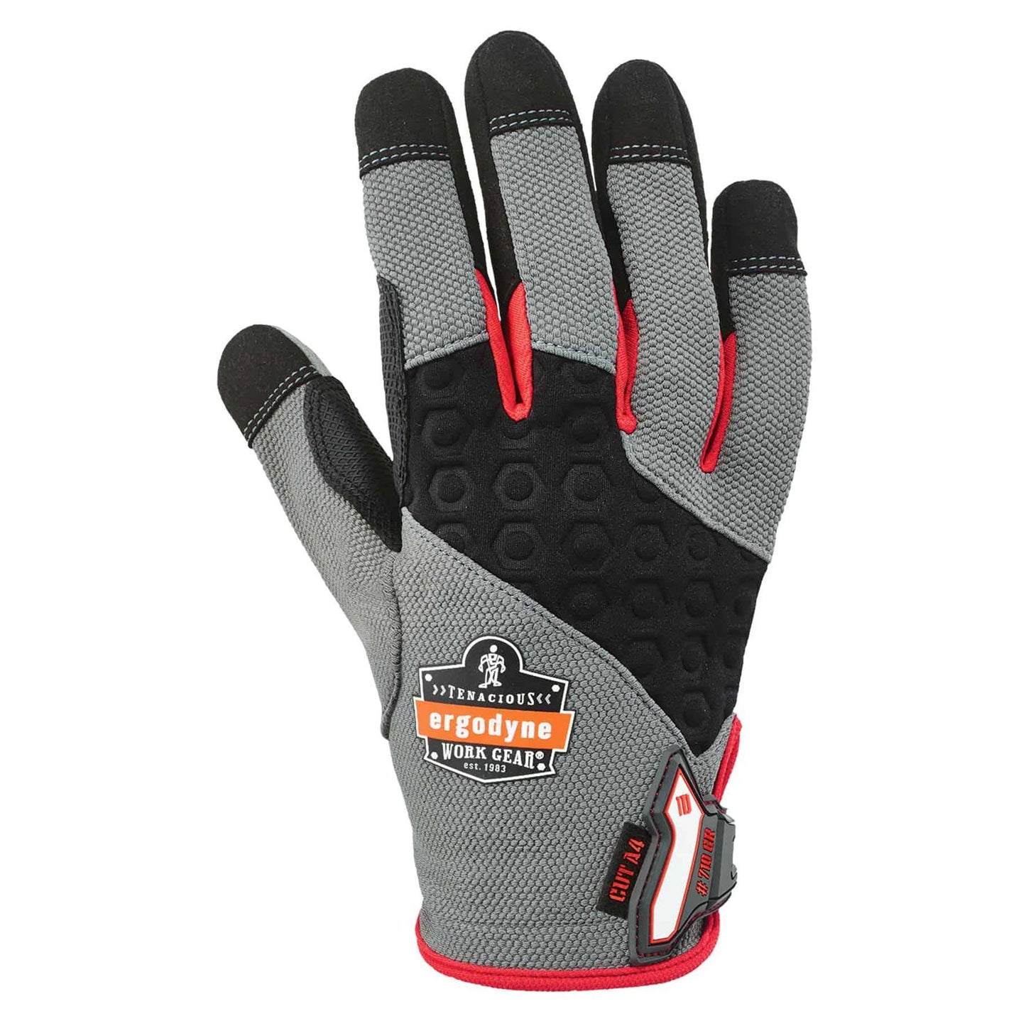 Gray Performance Gloves | Ergodyne | Proflex 710Cr Heavy-Duty + Cut Resistance