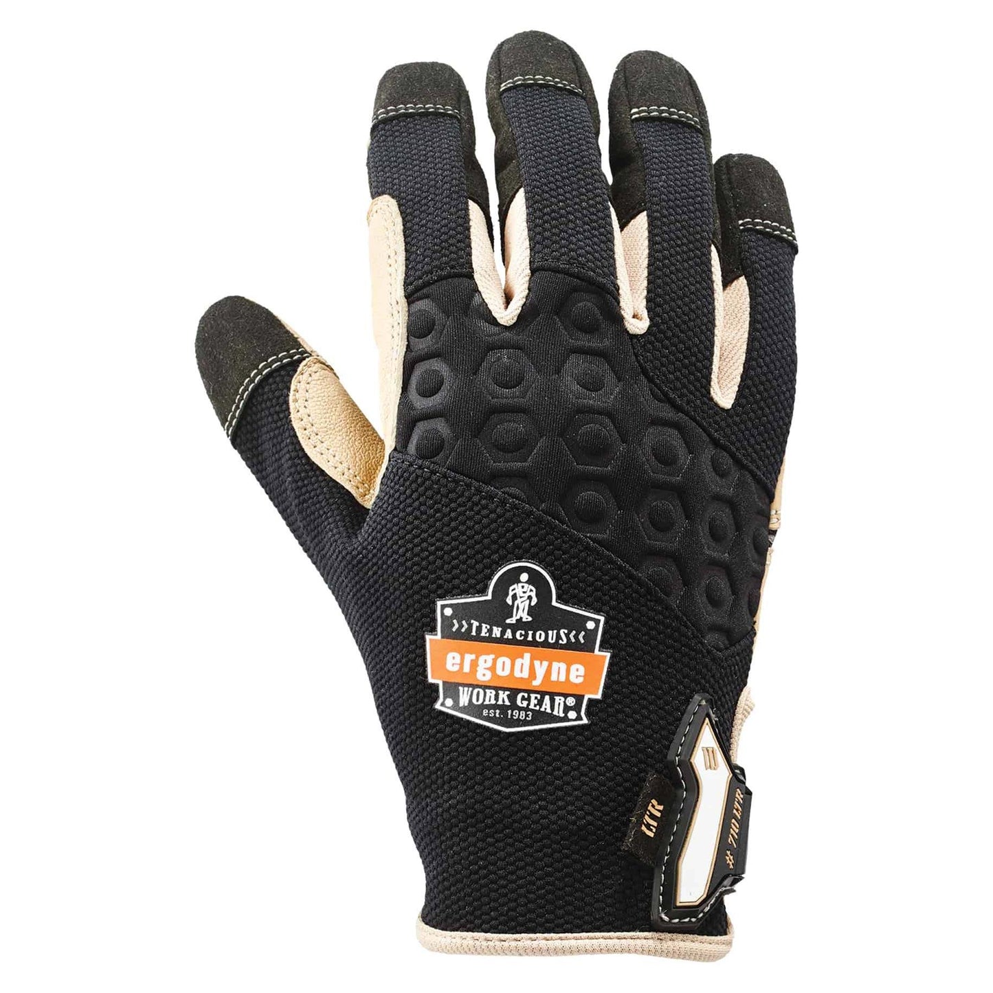 Black Performance Gloves - Ergodyne - Heavy-Duty Leather