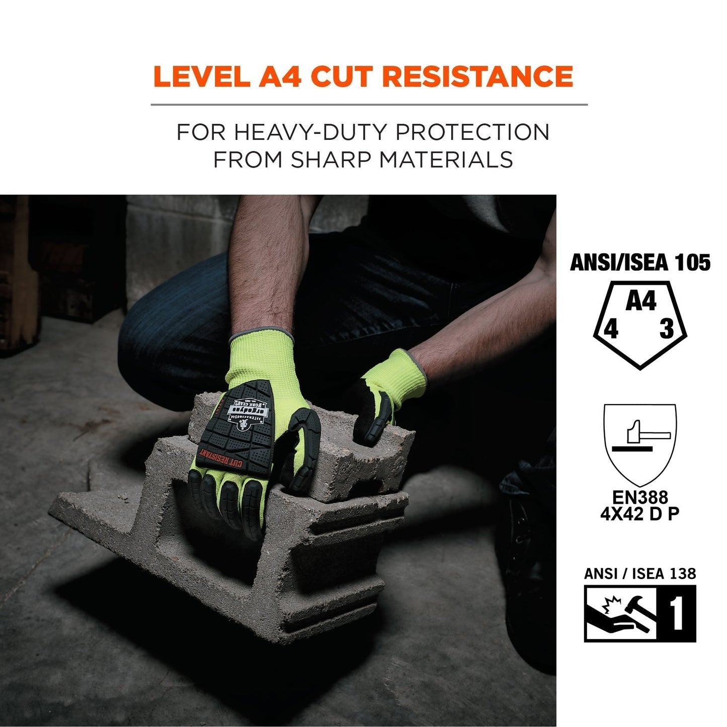 Green Performance Gloves - Ergodyne - Cut-Resistant