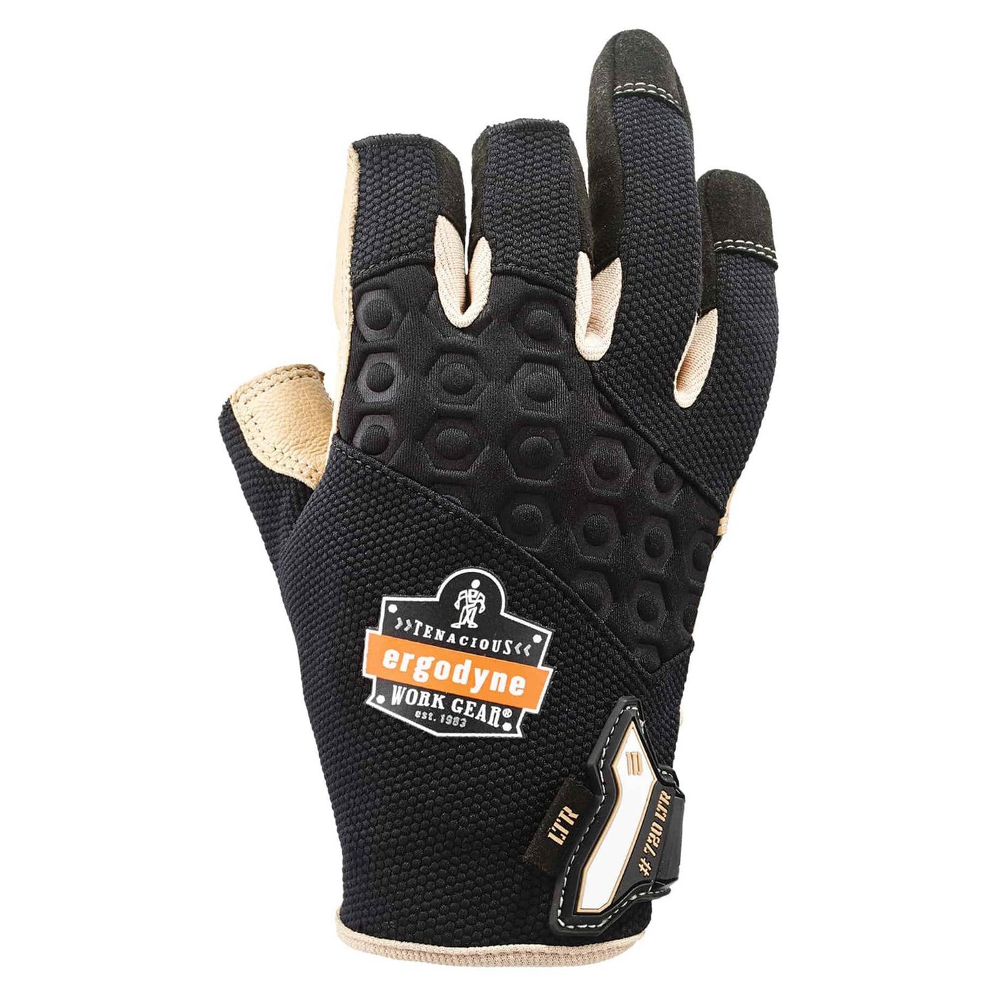 Black Performance Gloves - Ergodyne - Heavy-Duty Leather