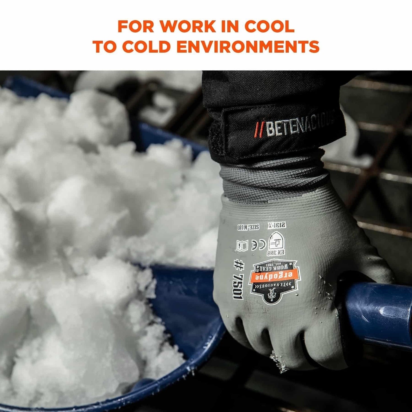 Gray Knit Gloves - Ergodyne - Waterproof Grip