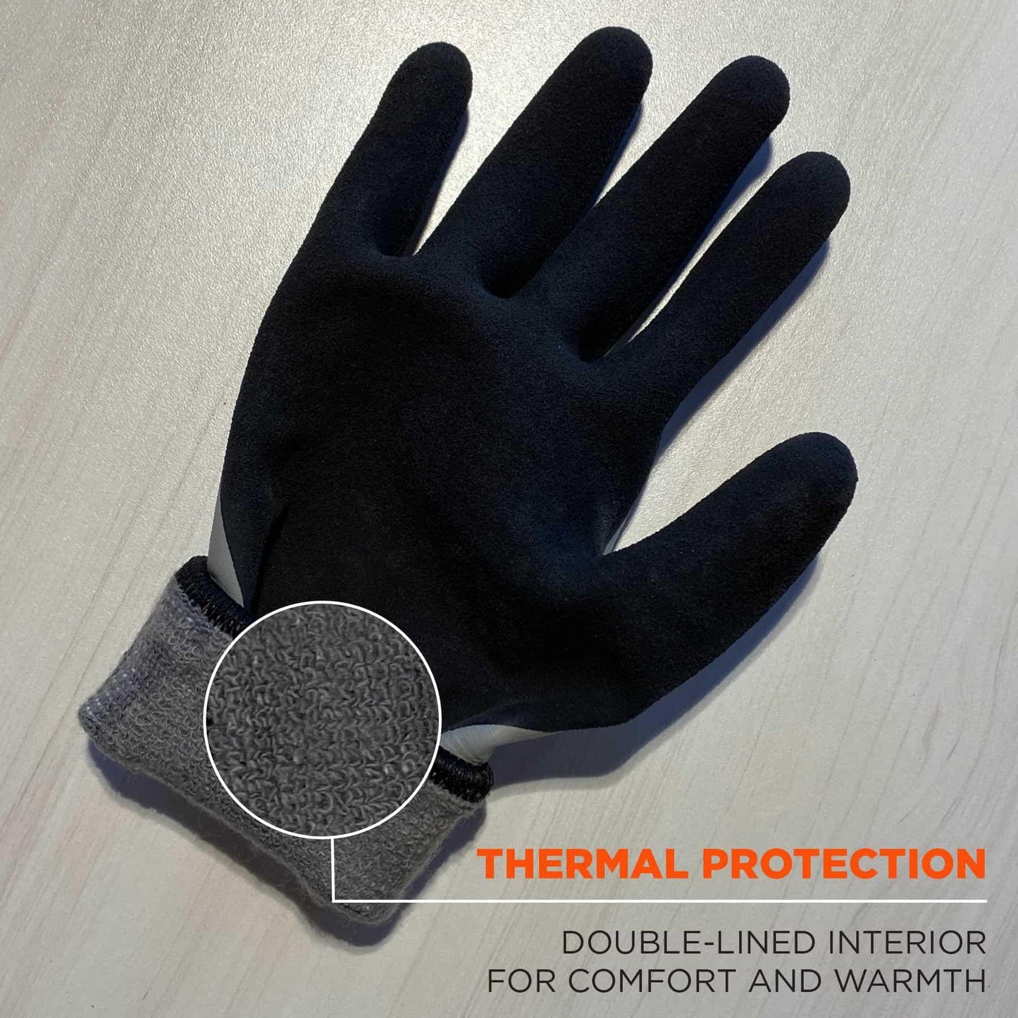 Gray Warm Knit Gloves - Ergodyne - Waterproof Grip