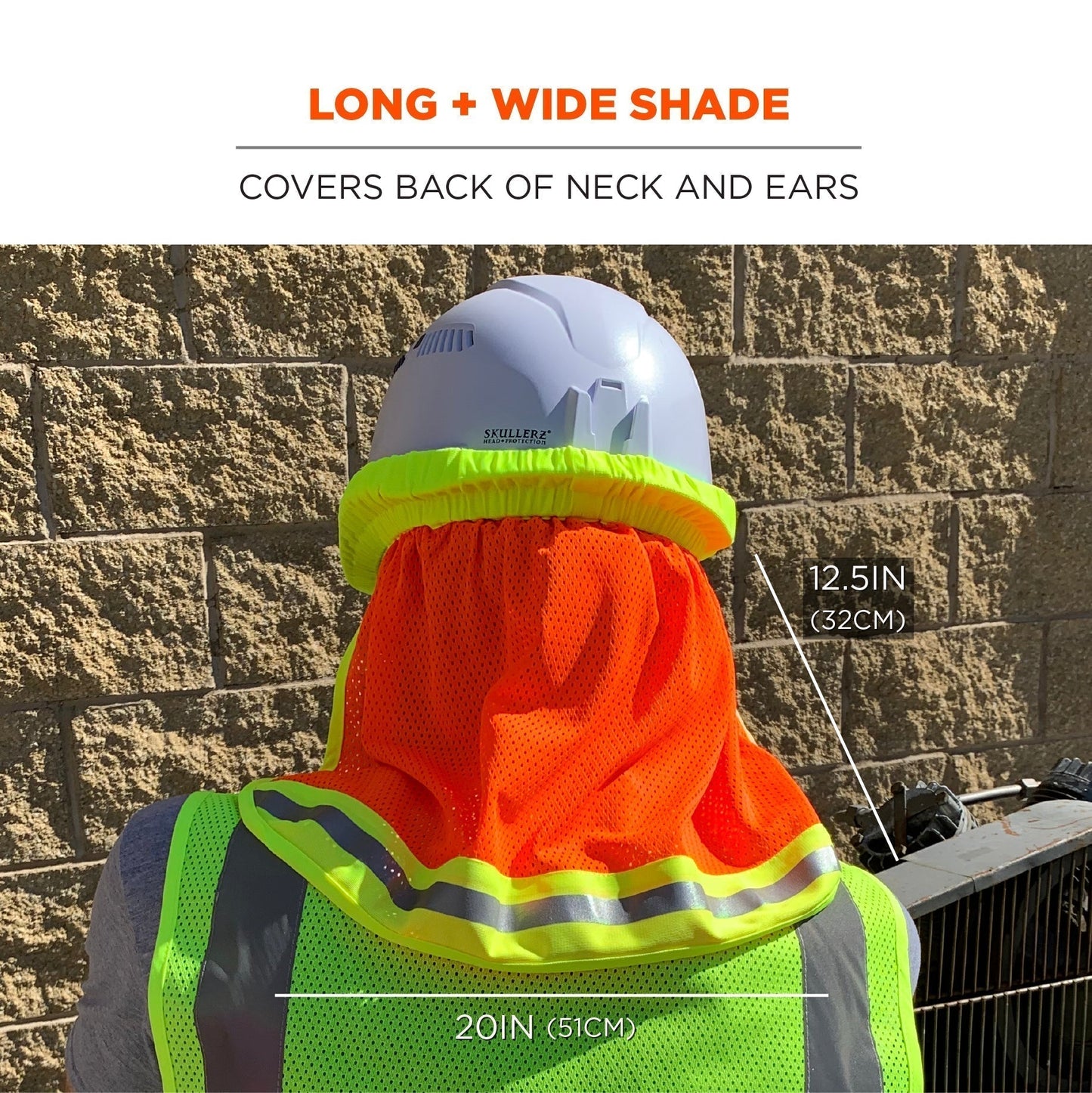 Yellow/Lime Hard Hat Shades - Ergodyne - Hi-Vis Mesh