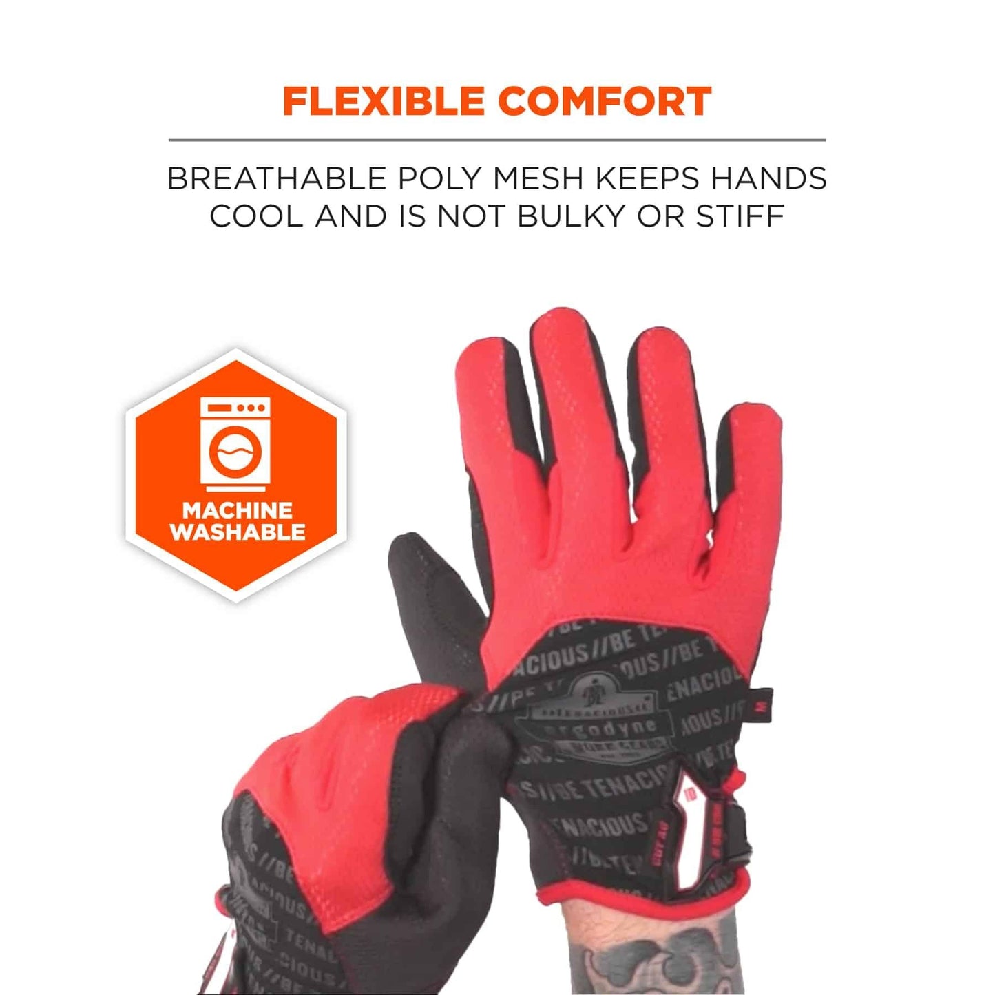 Black Performance Gloves - Ergodyne - Cut Resistant