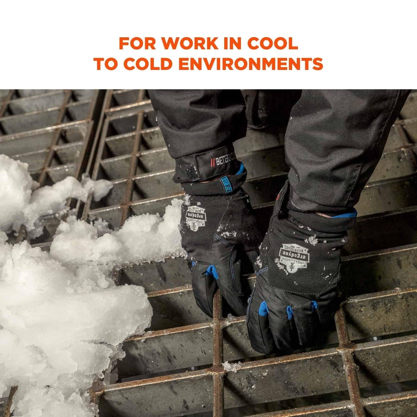 Black Thermal Gloves - Ergodyne - Touchscreen Friendly