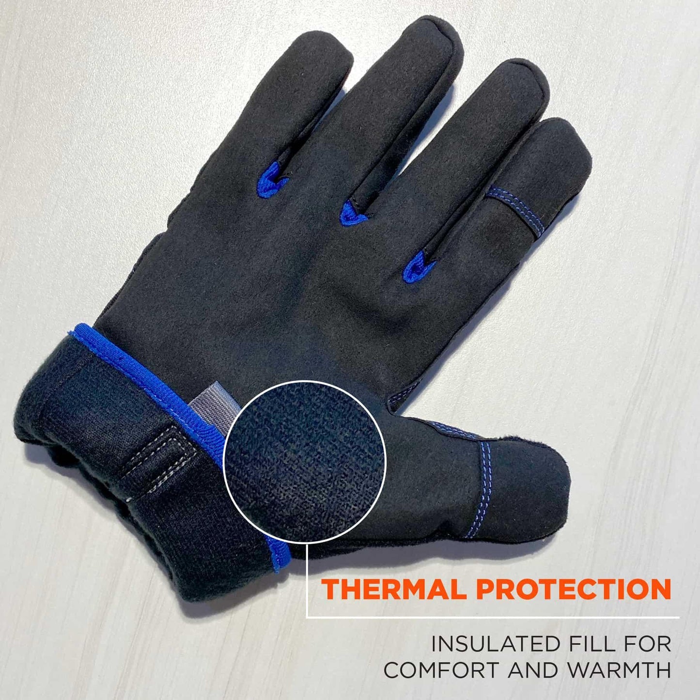 Black Thermal Gloves - Ergodyne - Touchscreen Friendly