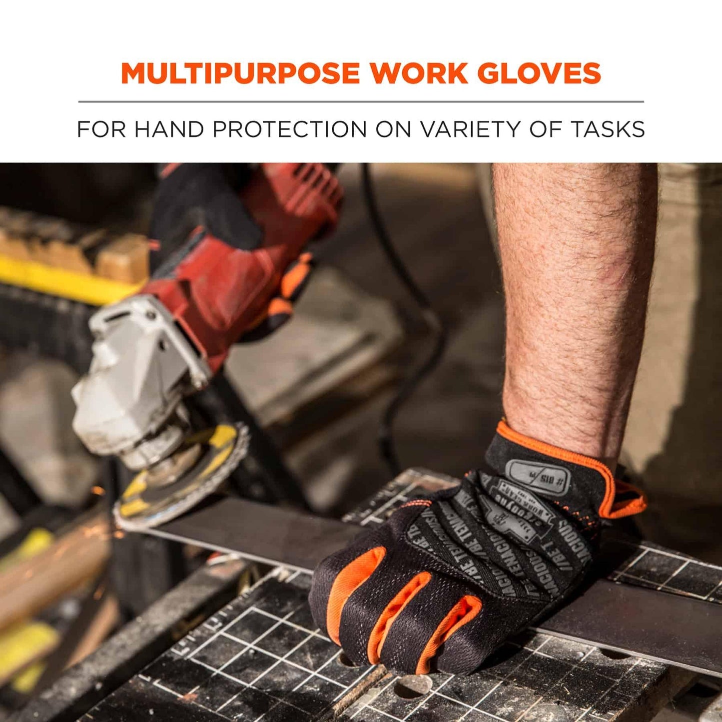 Black Performance Gloves - Ergodyne - QuickCuff Utility