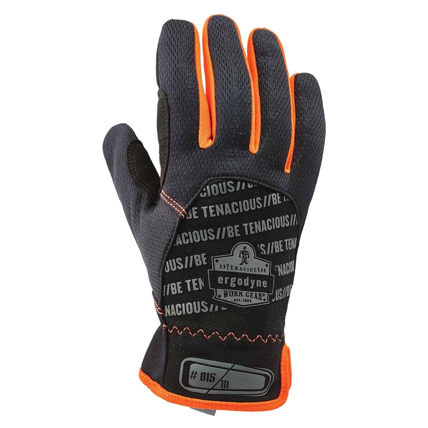 Black Performance Gloves - Ergodyne - QuickCuff Utility