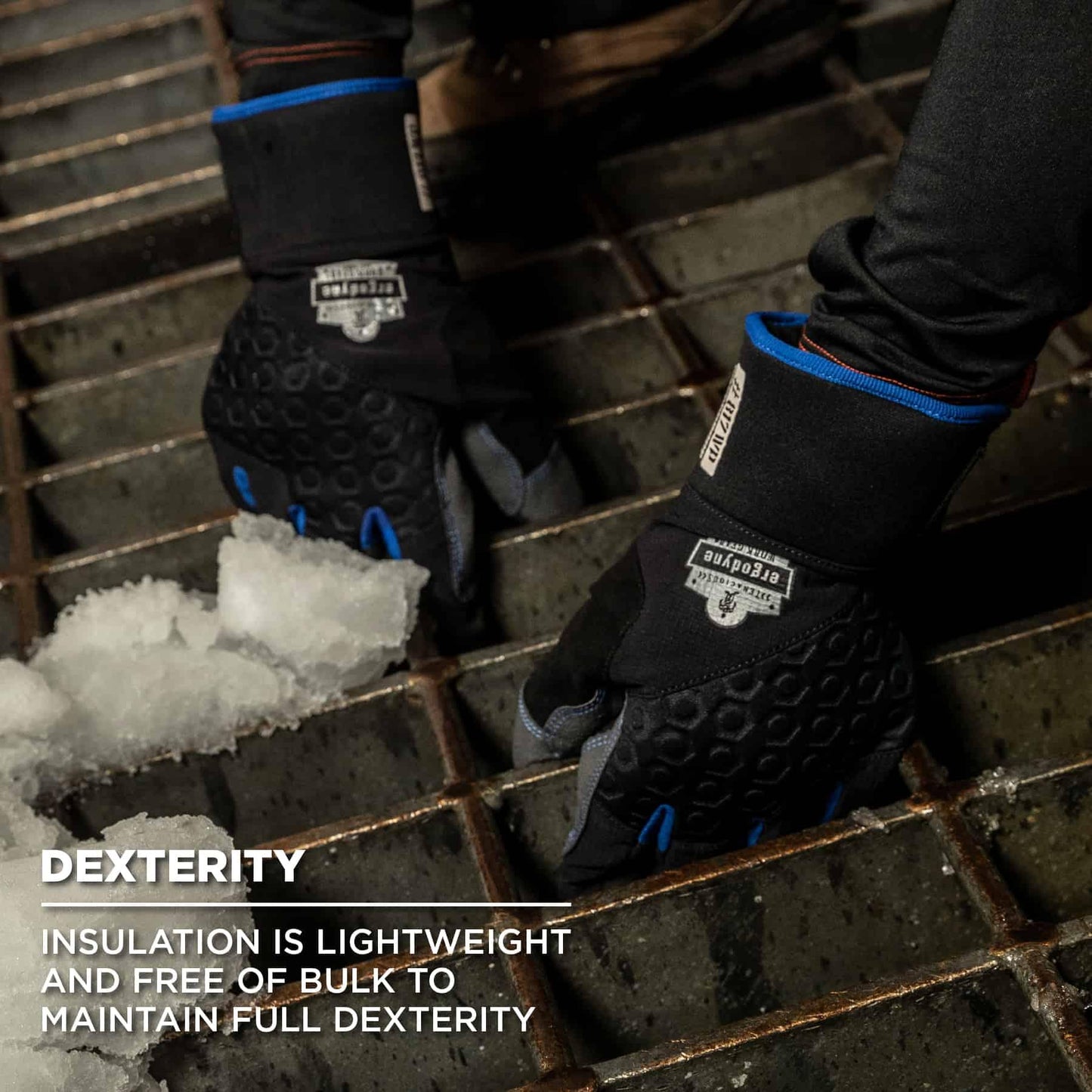 Black Performance Gloves - Ergodyne - Waterproof Utility