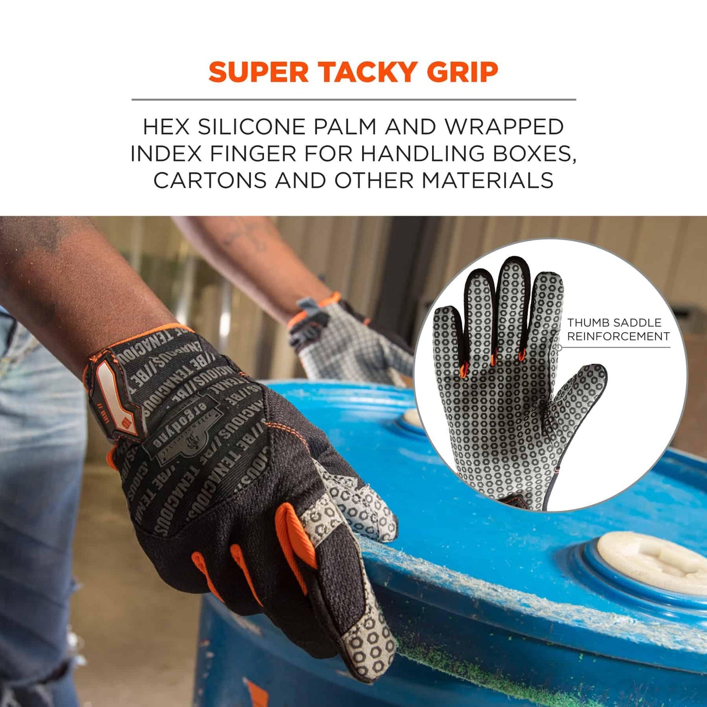 Black Performance Gloves - Ergodyne - Smooth Grip