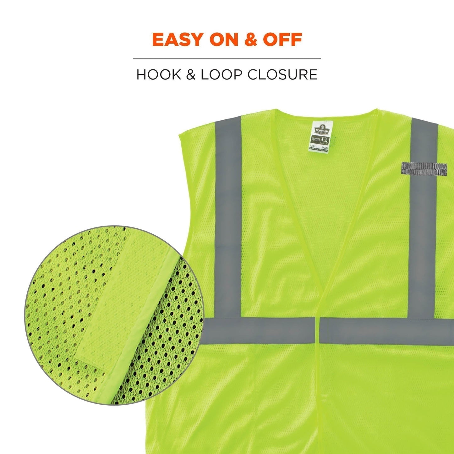 Yellow/Lime Safety Vest - Ergodyne - Hi-Vis Utility