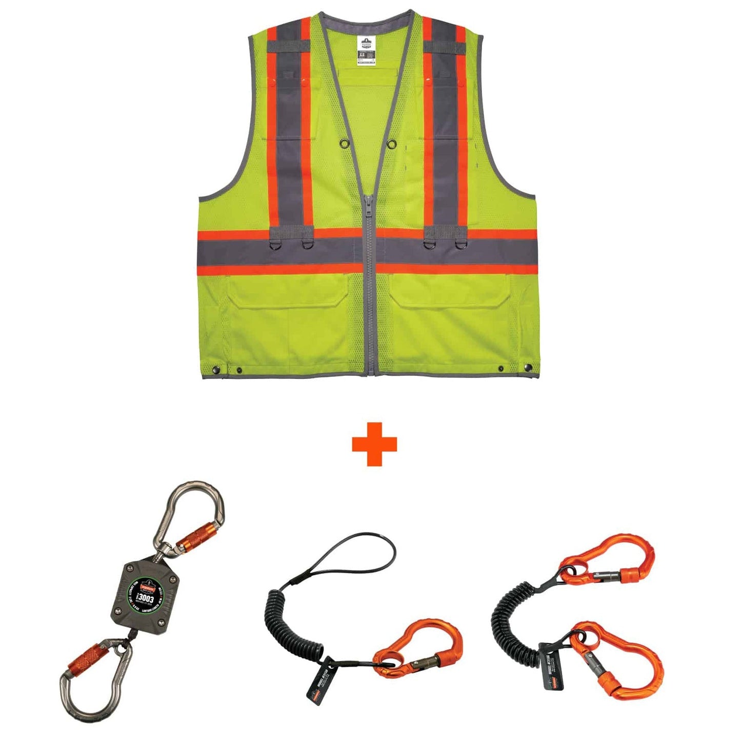Yellow/Lime Safety Vest - Ergodyne - Hi-Vis Durable