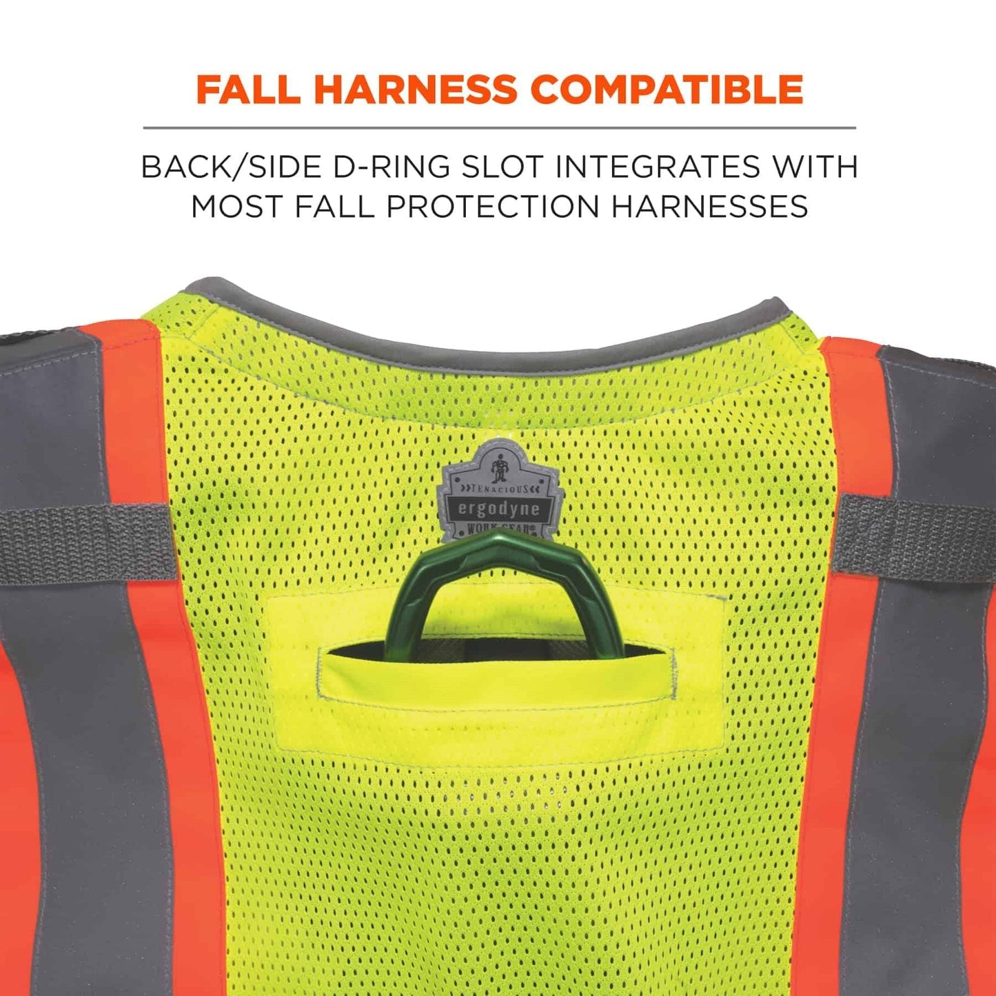 Yellow/Lime Safety Vest - Ergodyne - Hi-Vis Durable