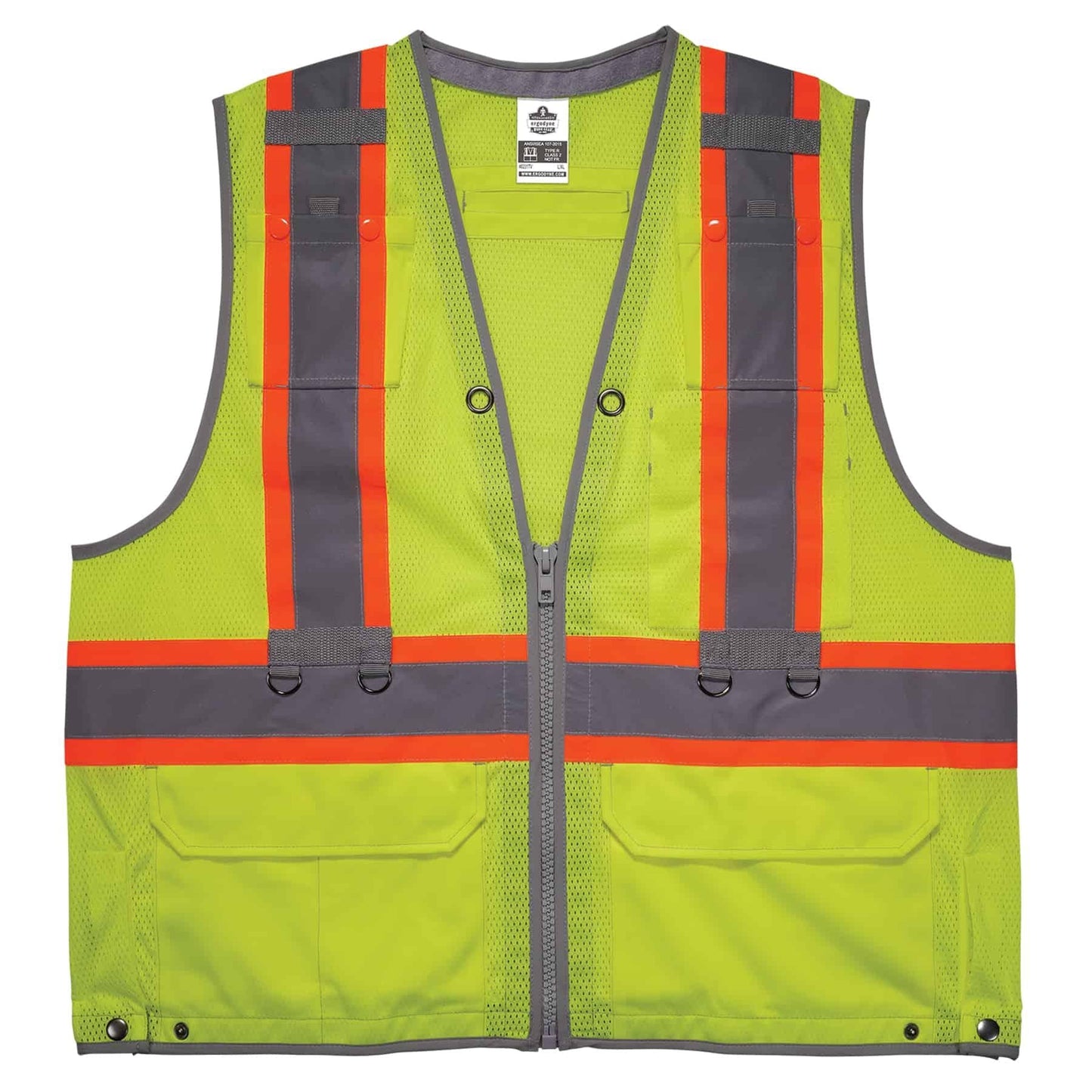 Yellow/Lime Safety Vest - Ergodyne - Hi-Vis Durable