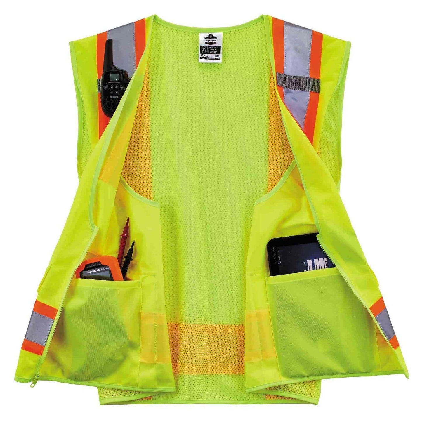 Yellow/Lime Safety Vests - Ergodyne - ANSI Compliant