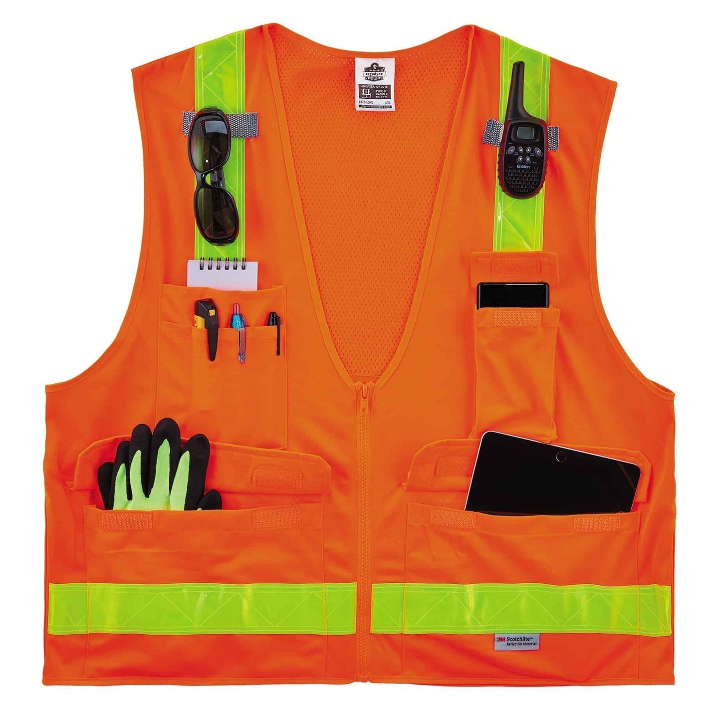 Orange Safety Vest - Ergodyne - Hi-Gloss Reflective