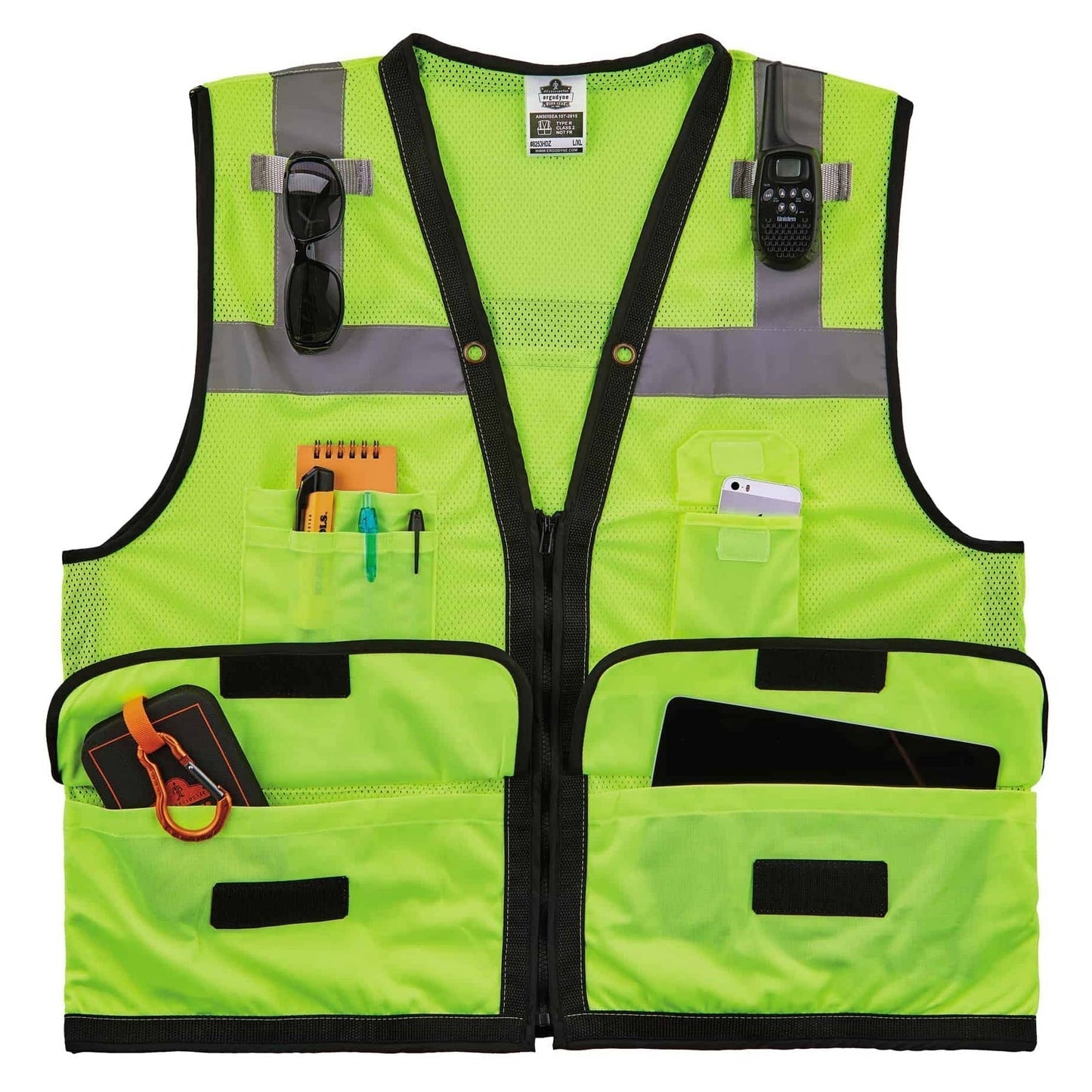Yellow/Lime Safety Vests - Ergodyne - Heavy Duty Mesh