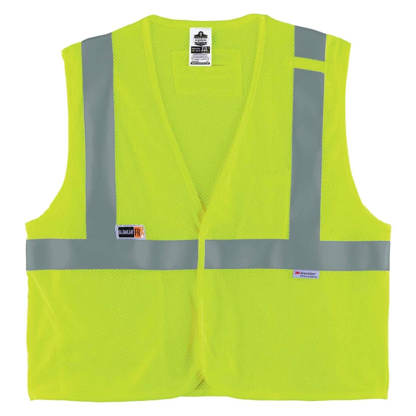 Yellow/Lime Safety Vest - Ergodyne - Flame Resistant