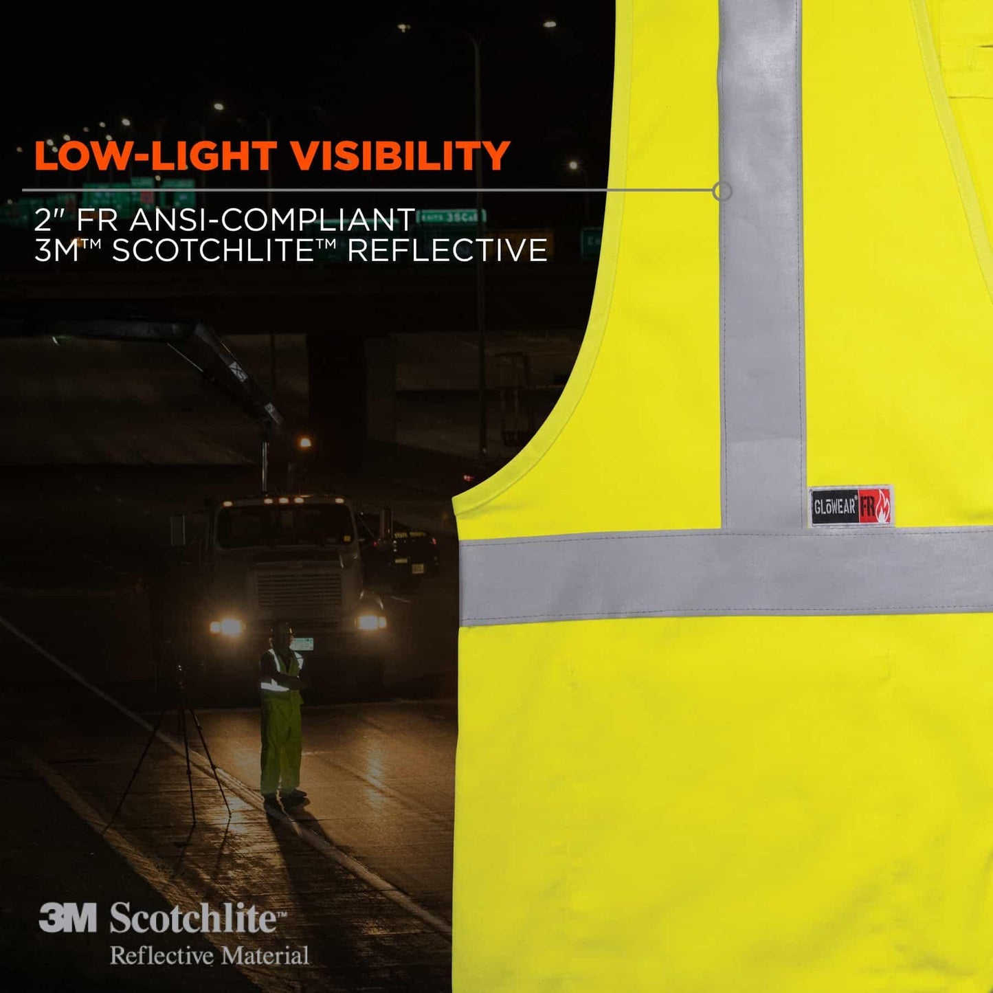 Yellow/Lime Safety Vest - Ergodyne - Reflective Design