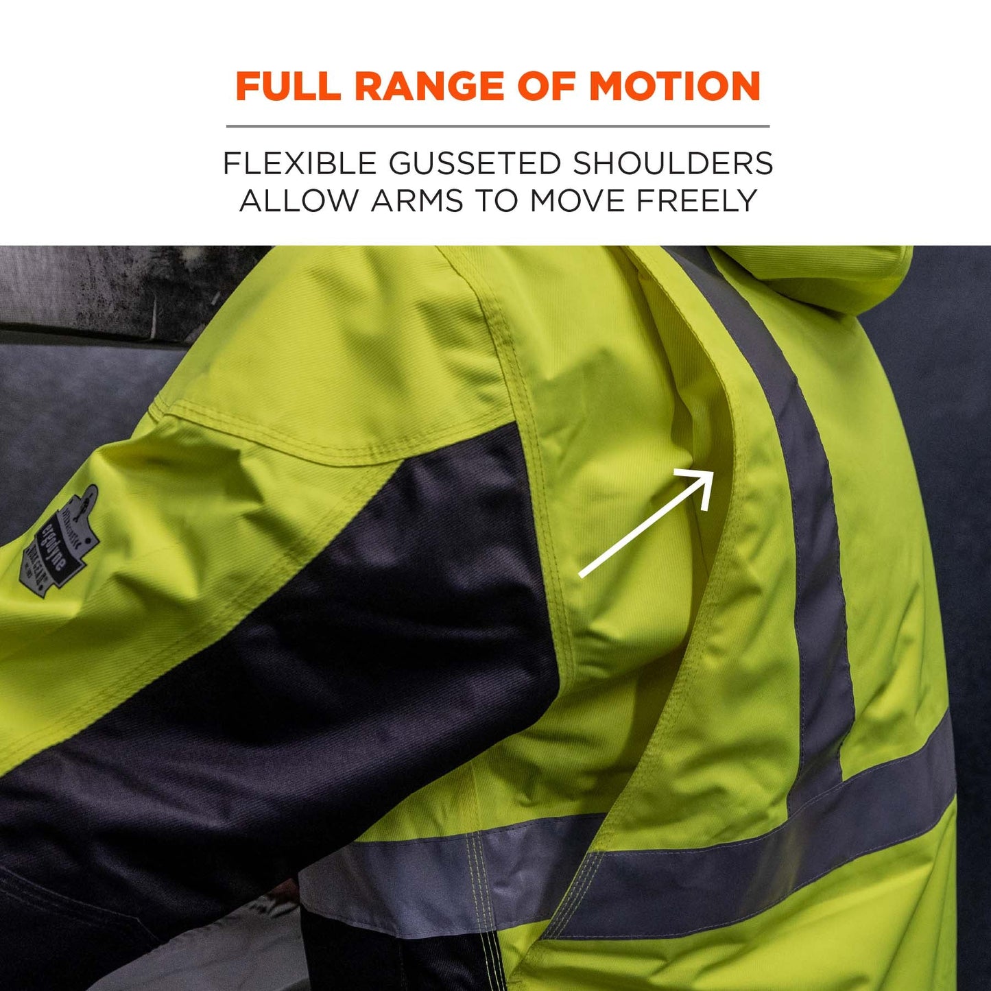 Yellow/Lime Safety Jacket - Ergodyne - Heavy-Duty Hi-Vis