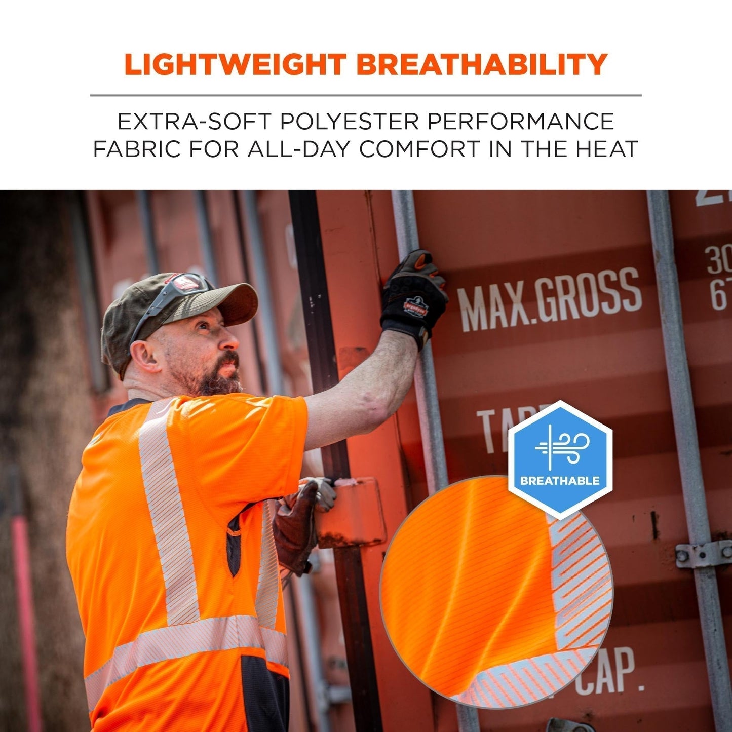 Yellow/Lime Safety Shirt - Ergodyne - Lightweight Fabric