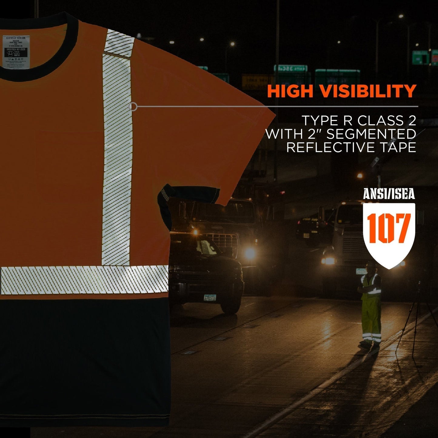 Yellow/Lime Safety Shirt - Ergodyne - Lightweight Fabric