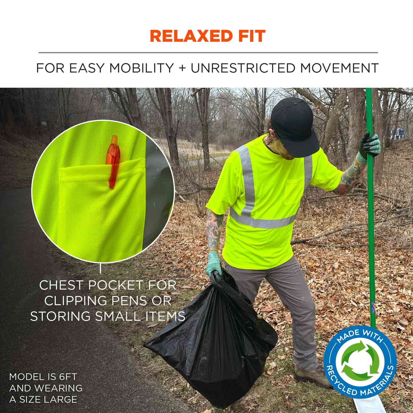 Yellow/Lime Safety Shirts - Ergodyne - Hi-Vis Comfort