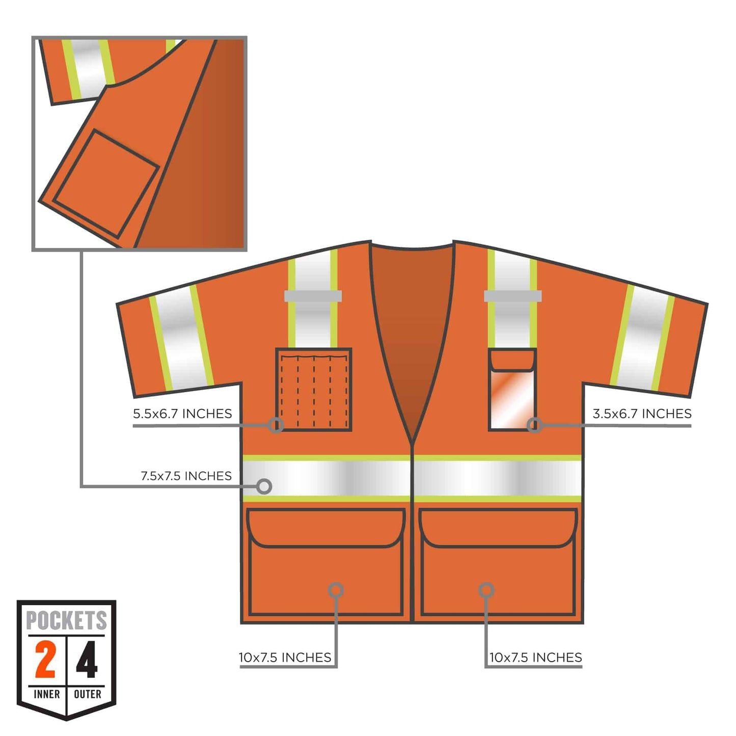 Yellow/Lime Safety Vests - Ergodyne - High-Visibility