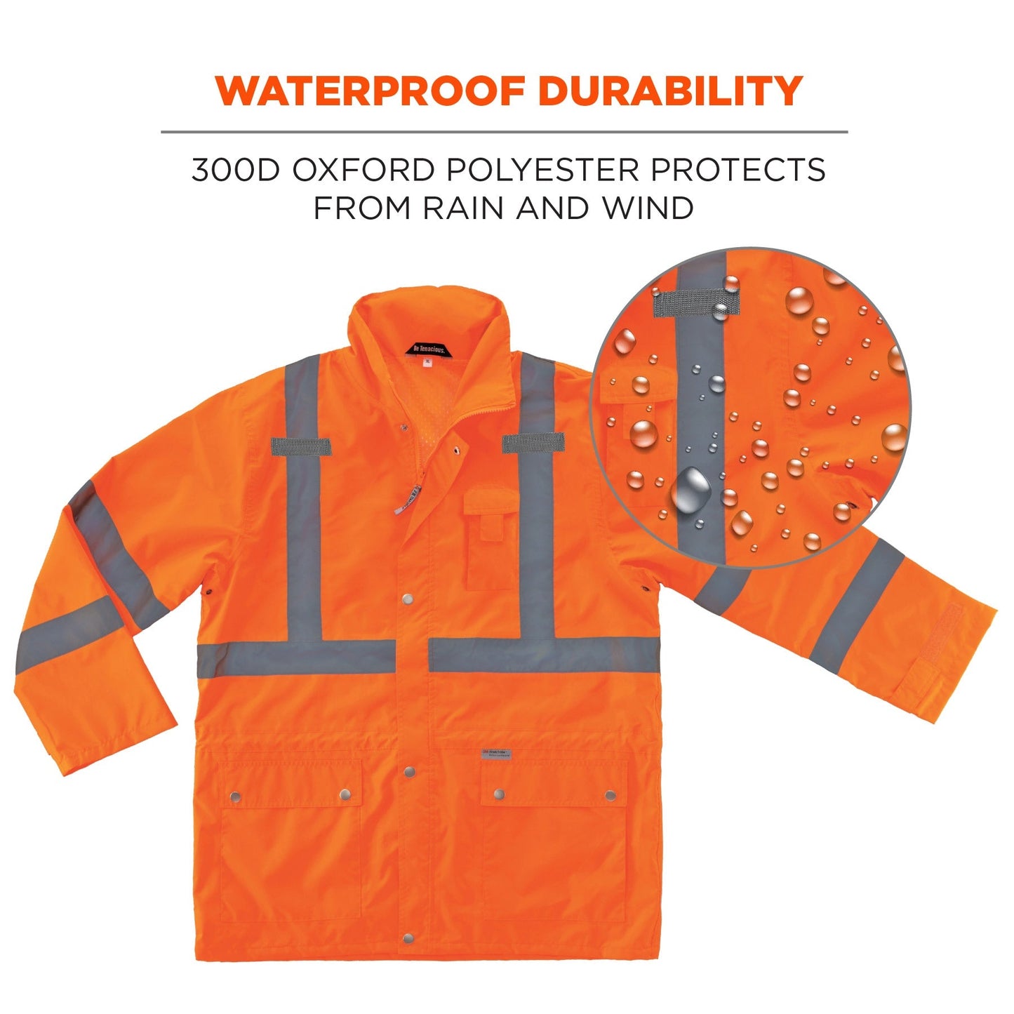 Yellow/Lime Rain Jacket - Ergodyne - Waterproof Design