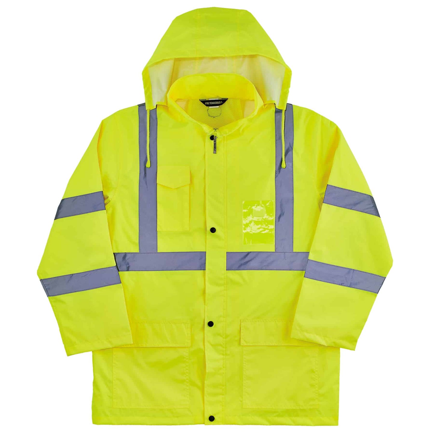 Yellow/Lime Rain Jacket - Ergodyne - Waterproof Design