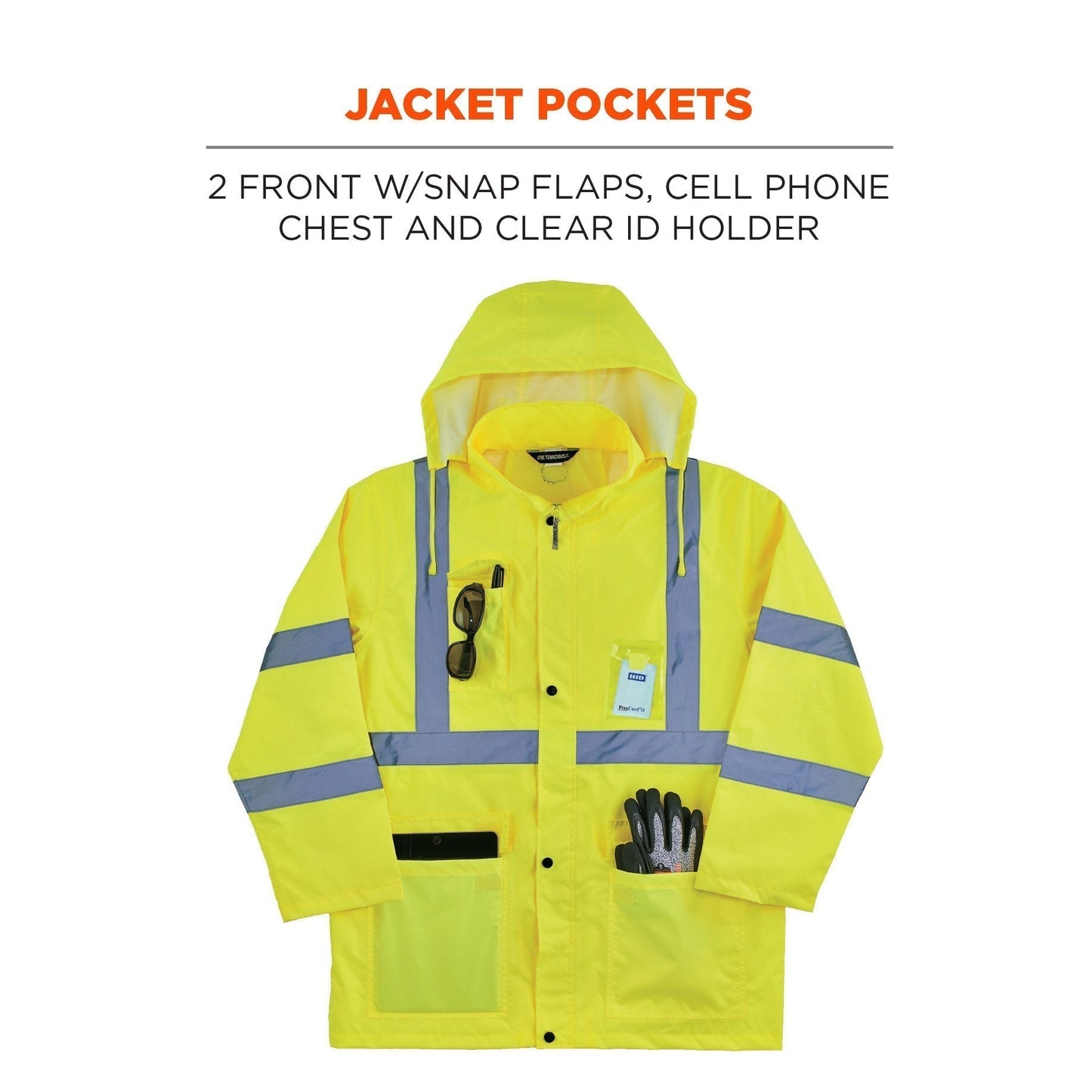 Yellow/Lime Rain Suit - Ergodyne - Waterproof Design