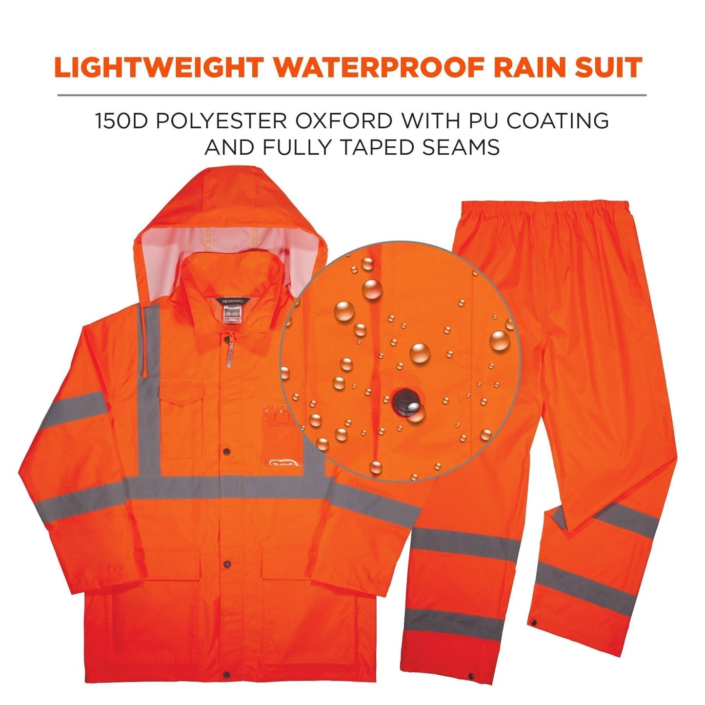 Yellow/Lime Rain Suit - Ergodyne - Waterproof Design