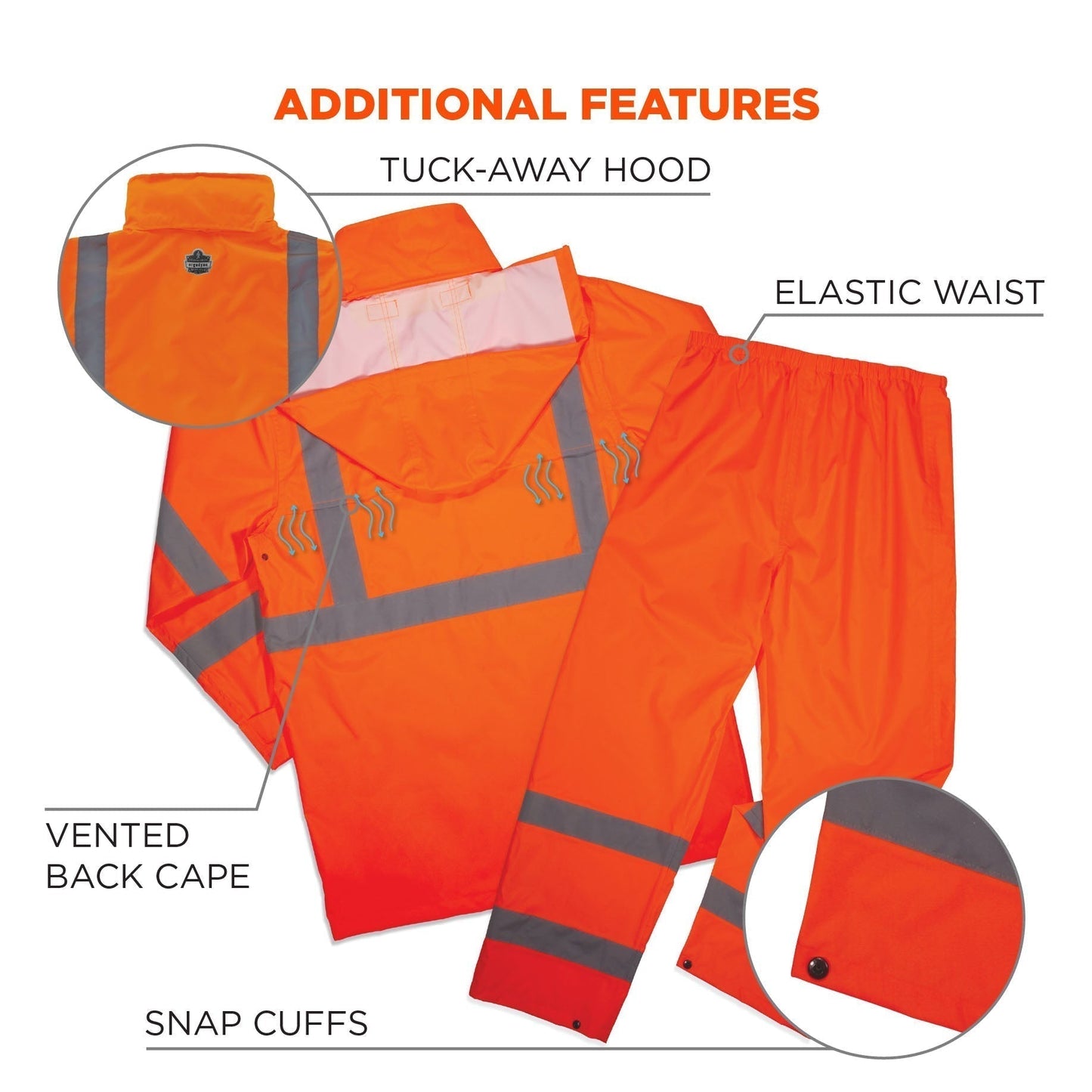Yellow/Lime Rain Suit - Ergodyne - Waterproof Design
