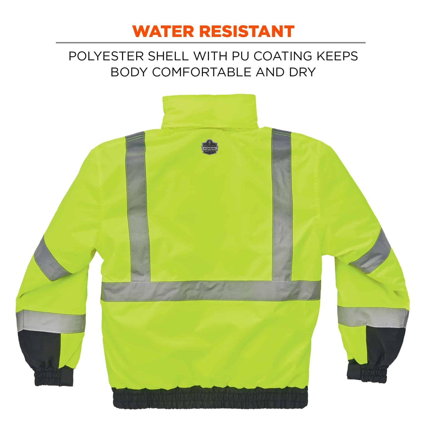 Yellow/Lime Safety Jacket - Ergodyne - Quilted Design