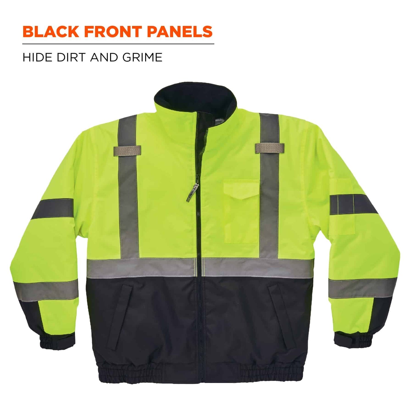 Yellow/Lime Safety Jacket - Ergodyne - Quilted Design