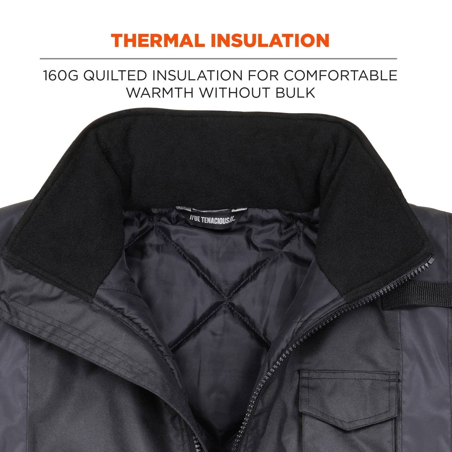 Black Safety Jackets - Ergodyne - Thermal Insulated